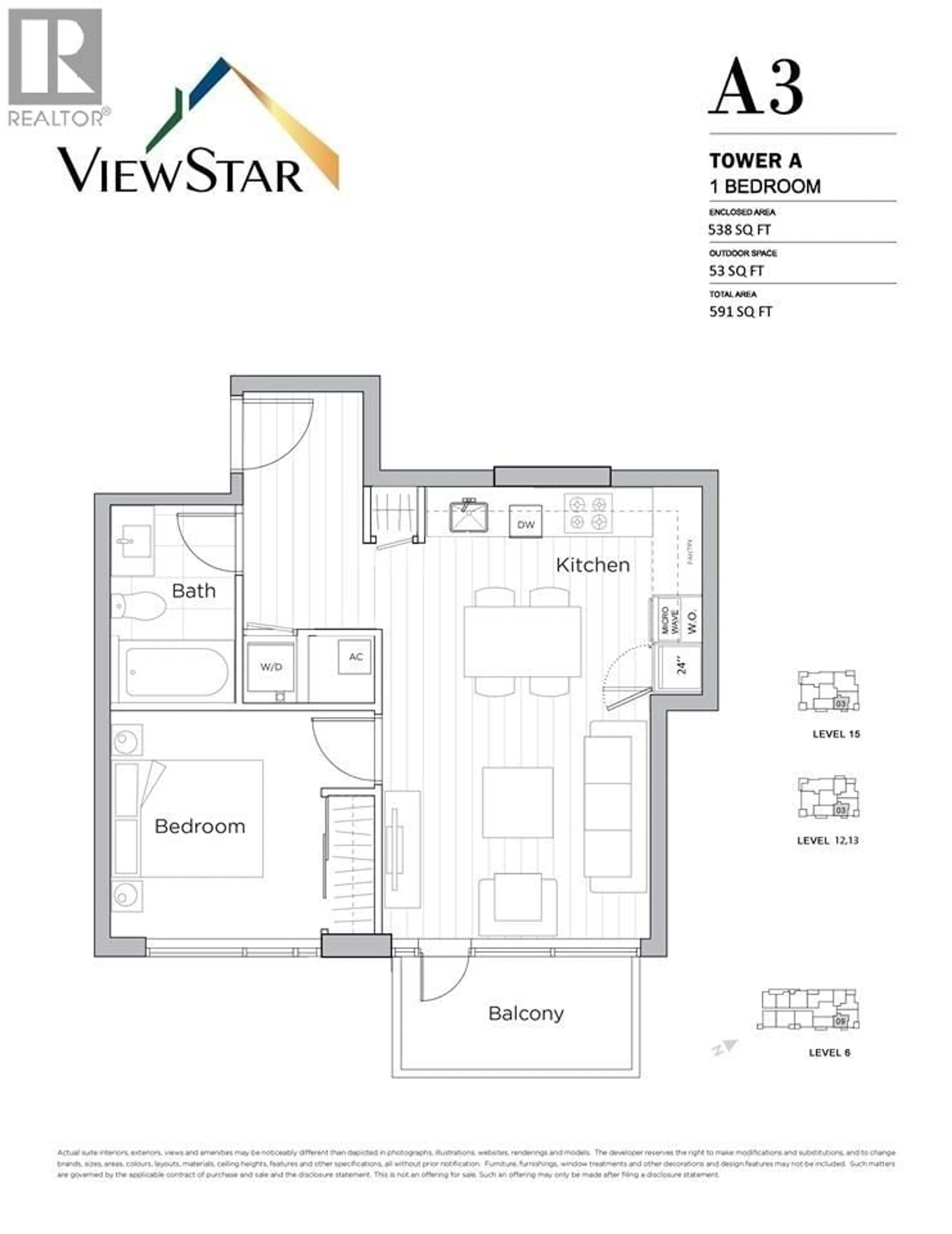 Floor plan for 609 - 3200 CORVETTE WAY, Richmond British Columbia V6X0T8