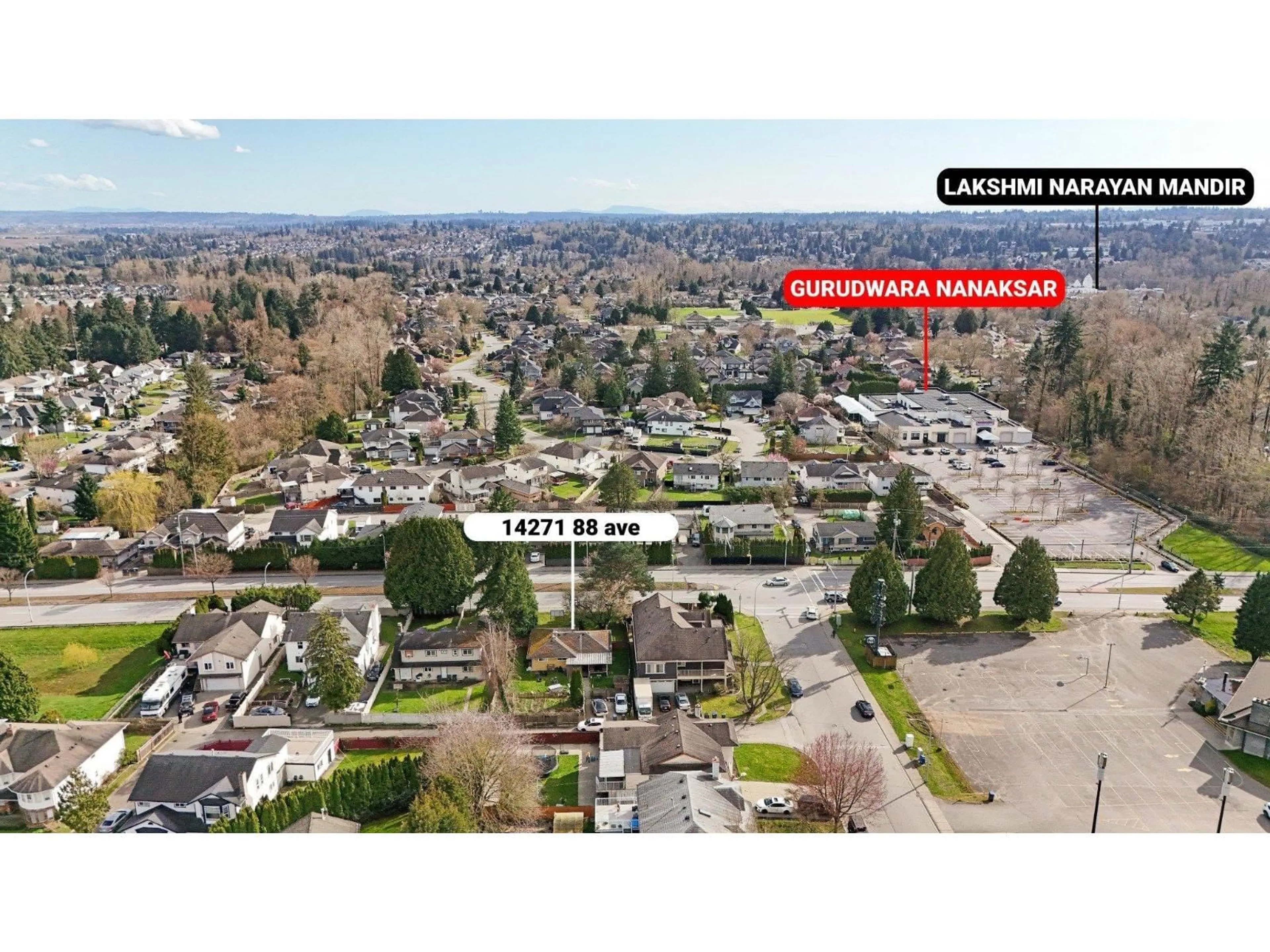 A pic from outside/outdoor area/front of a property/back of a property/a pic from drone, unknown for 14271 88 AVENUE, Surrey British Columbia V3W3L8