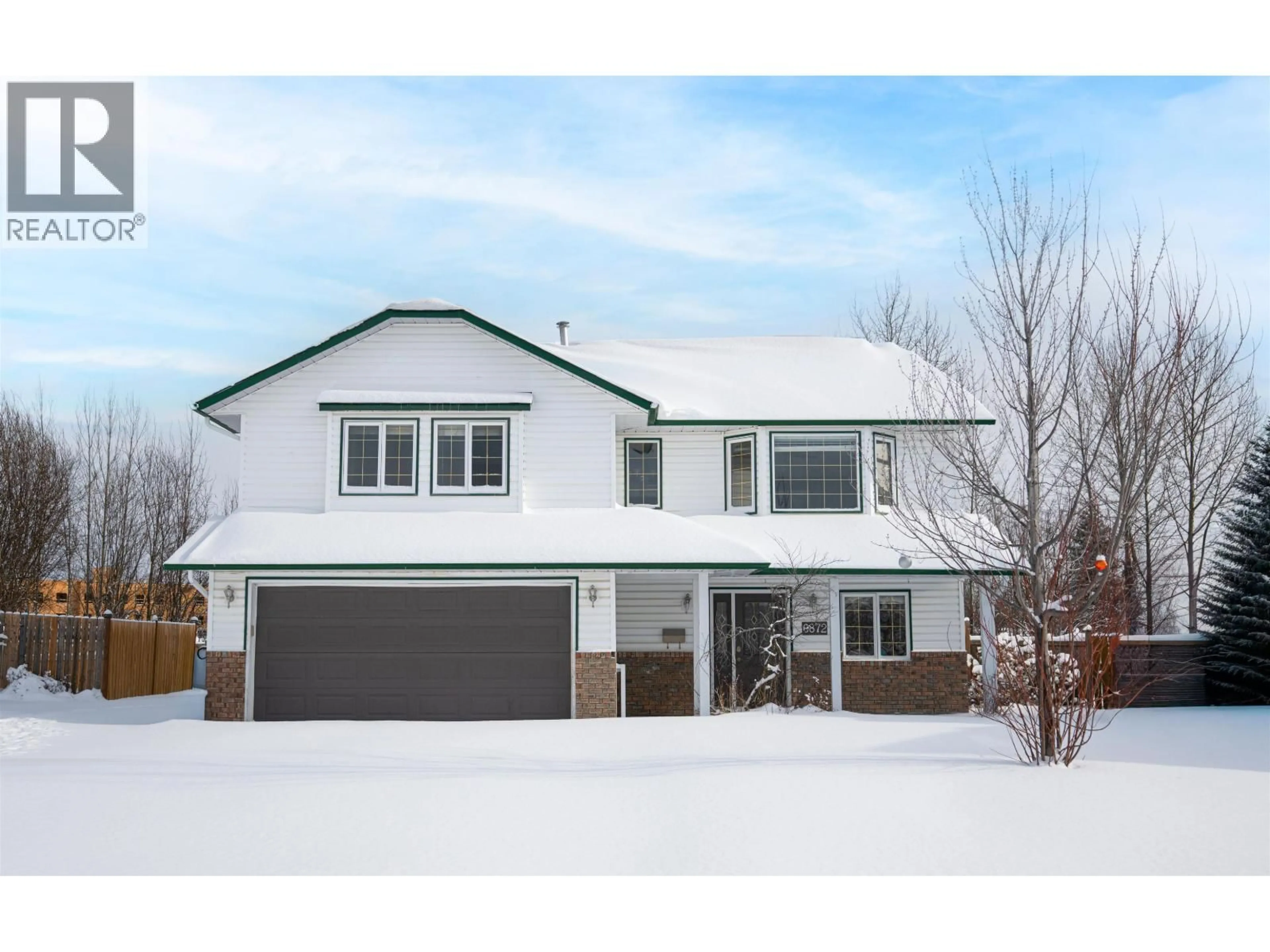 Home with vinyl exterior material, street for 6872 ST ERICA PLACE, Prince George British Columbia V2N5A2