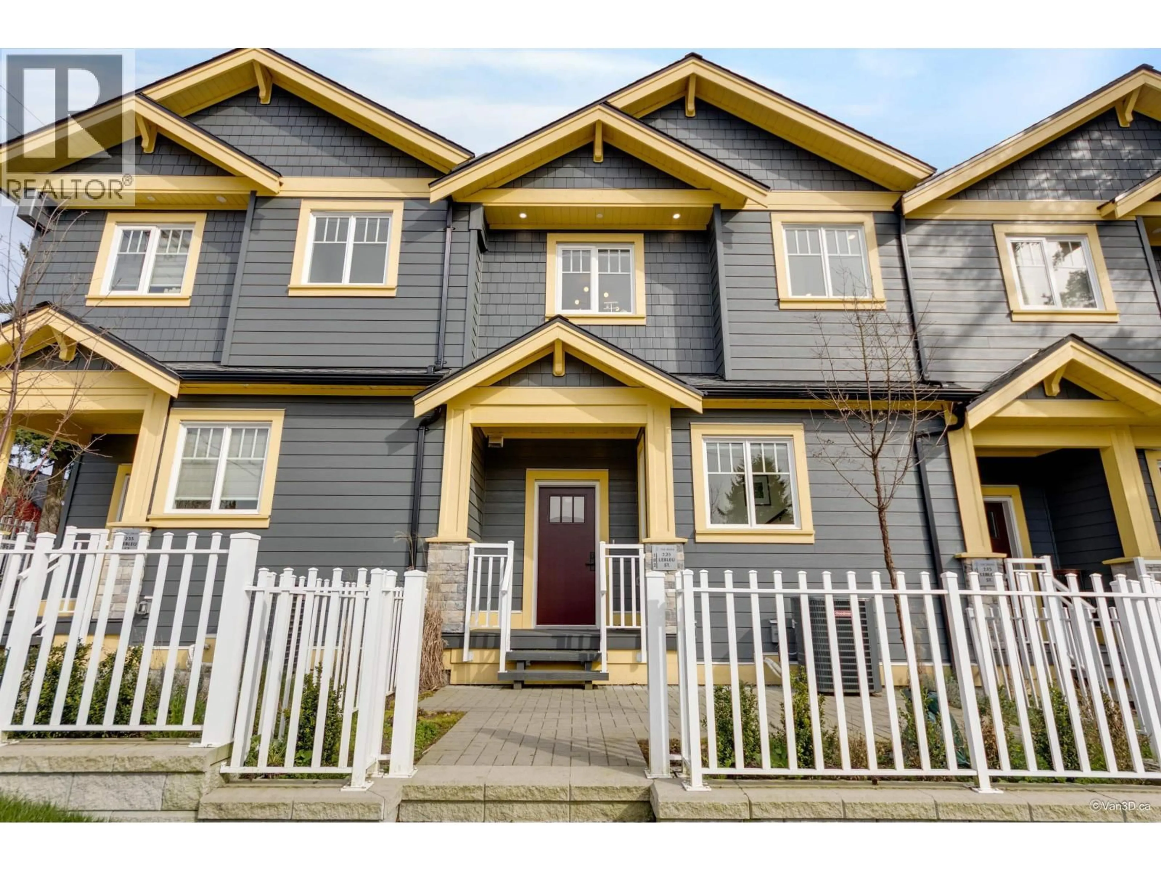 Home with vinyl exterior material, street for 102 - 235 LEBLEU STREET, Coquitlam British Columbia V3K4L7