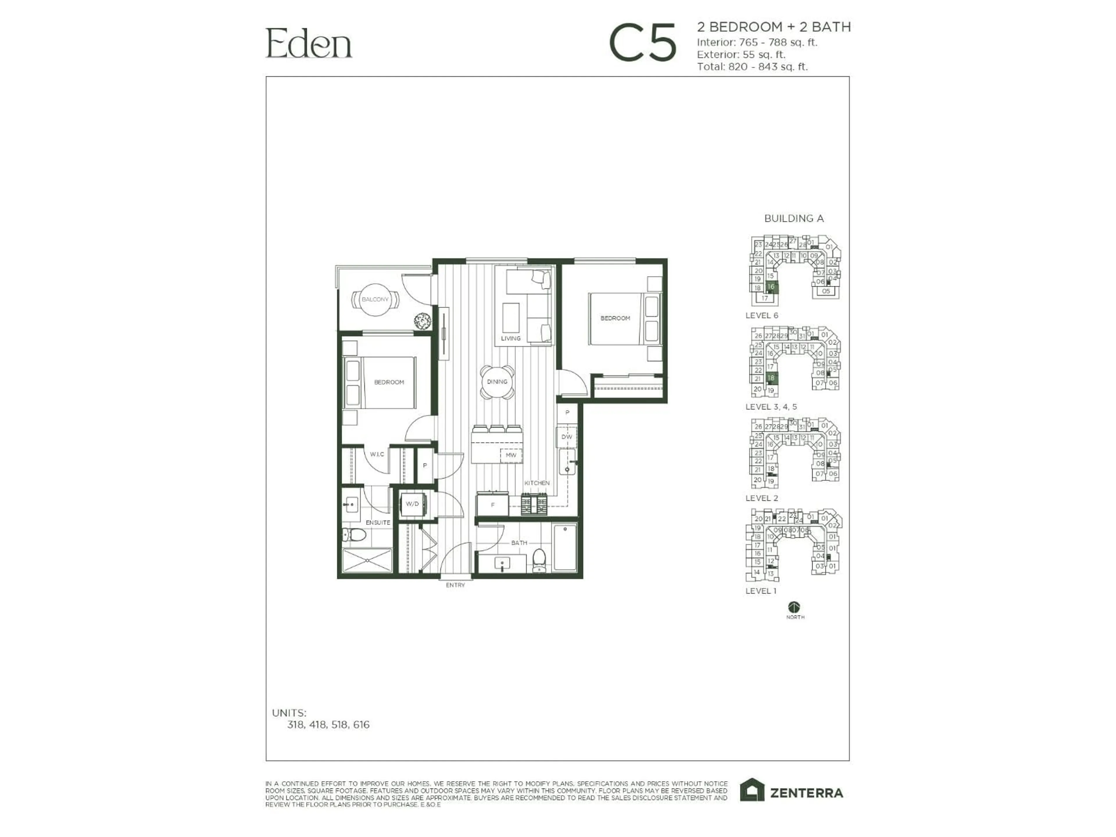Floor plan for A616 - 19936 77 AVENUE, Langley British Columbia V0V0V0