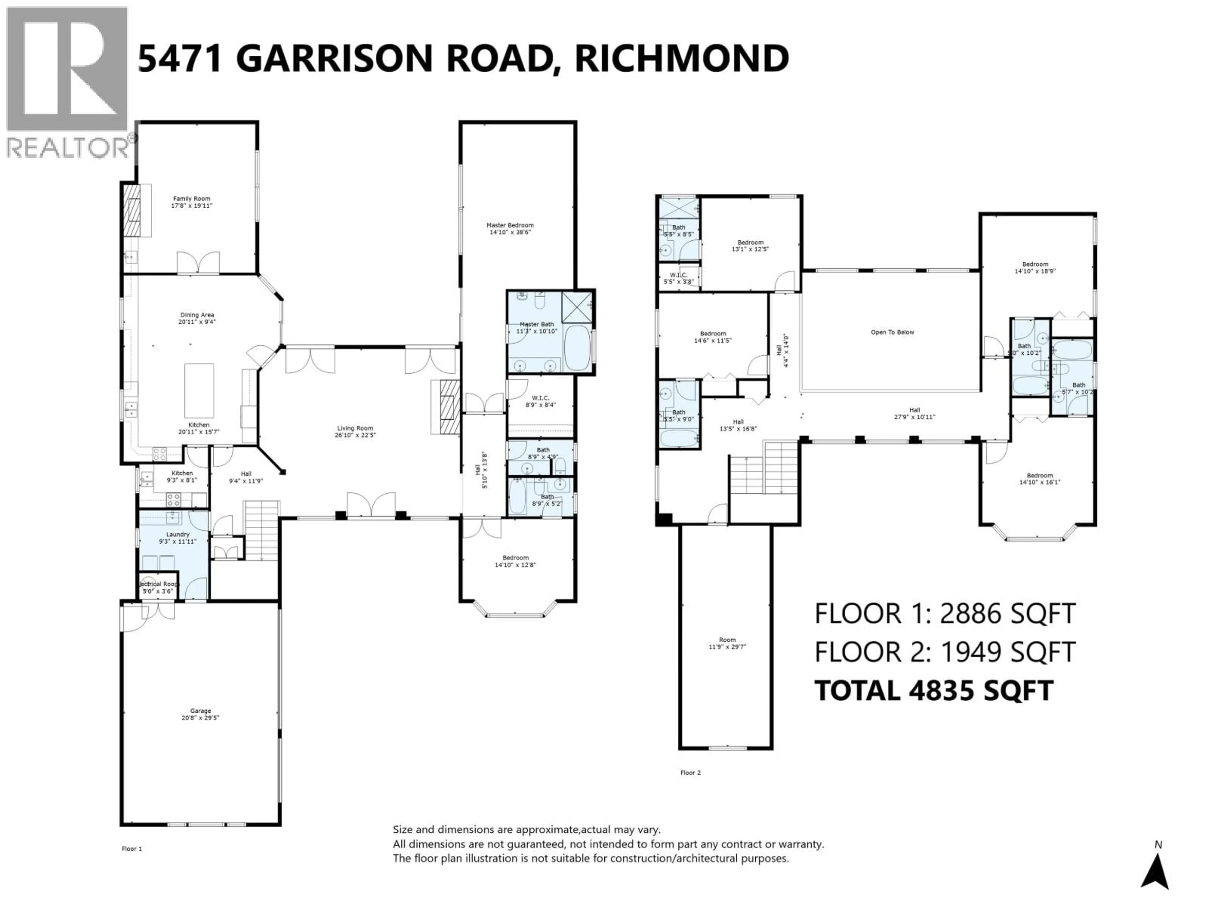 Floor plan for 5471 GARRISON ROAD, Richmond British Columbia V7C2M1
