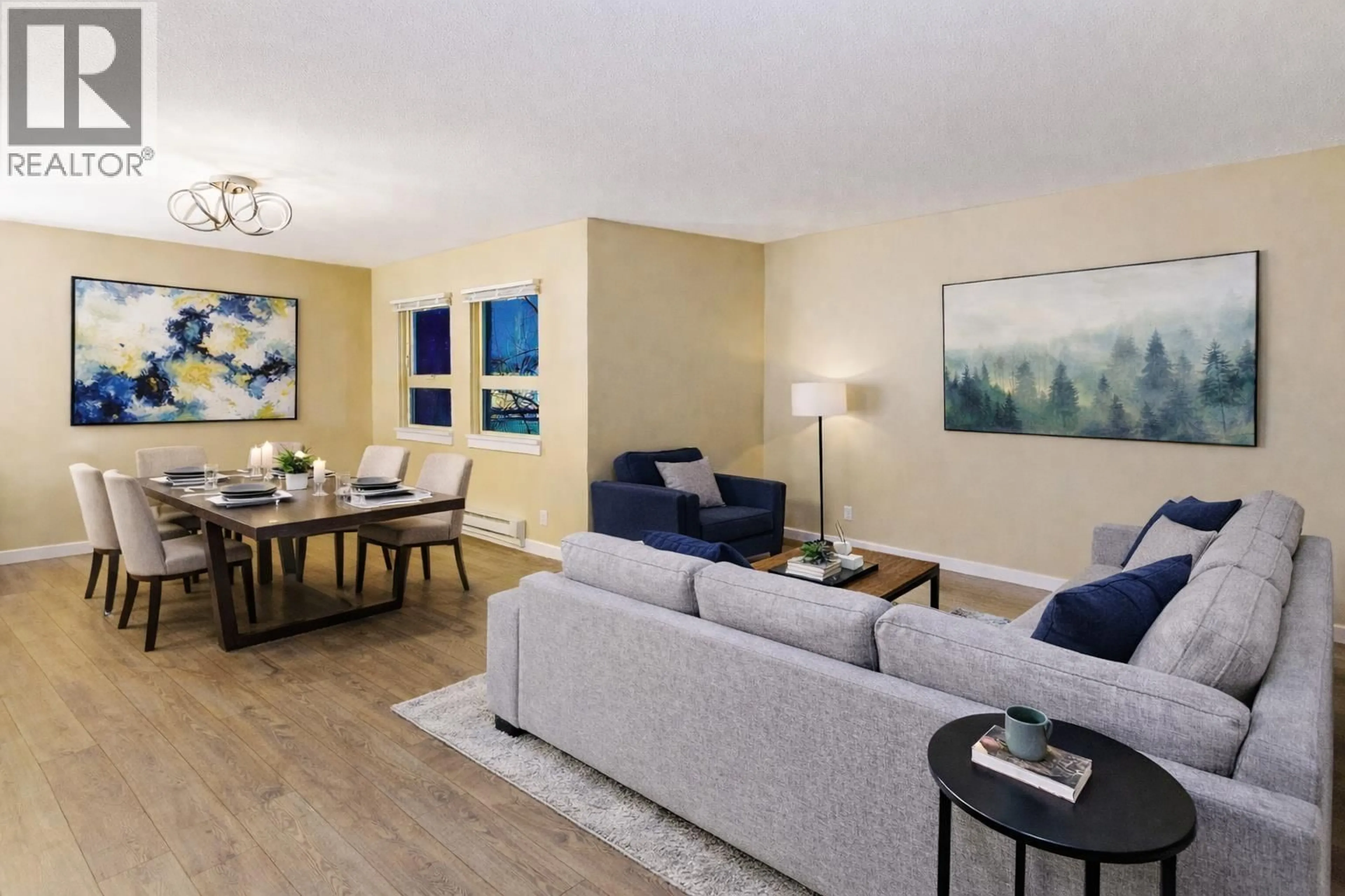 Living room with furniture, wood/laminate floor for 205 - 22720 119 AVENUE, Maple Ridge British Columbia V2X2Z8