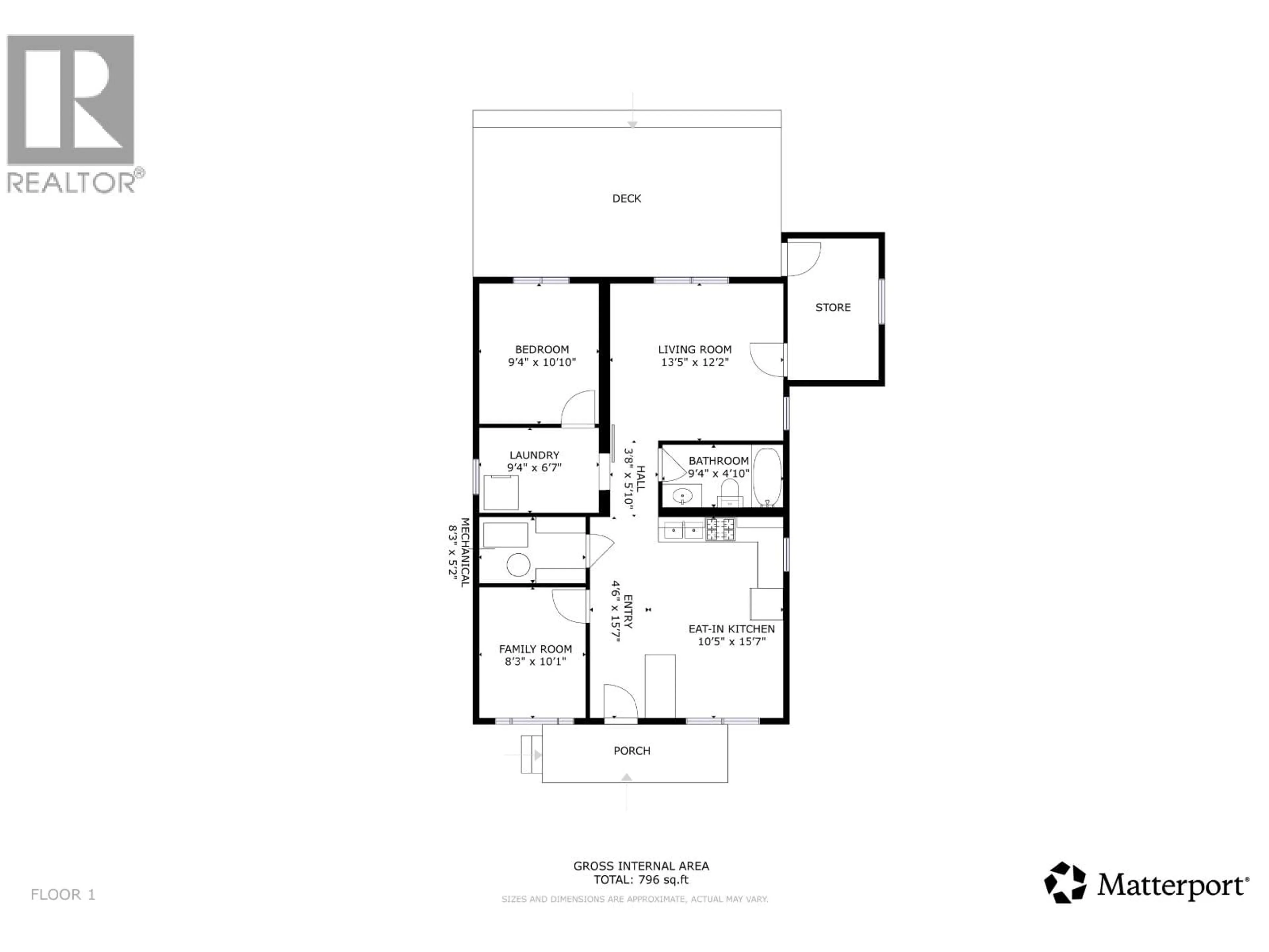 Floor plan for 10647 101 STREET, Taylor British Columbia V0C2K0
