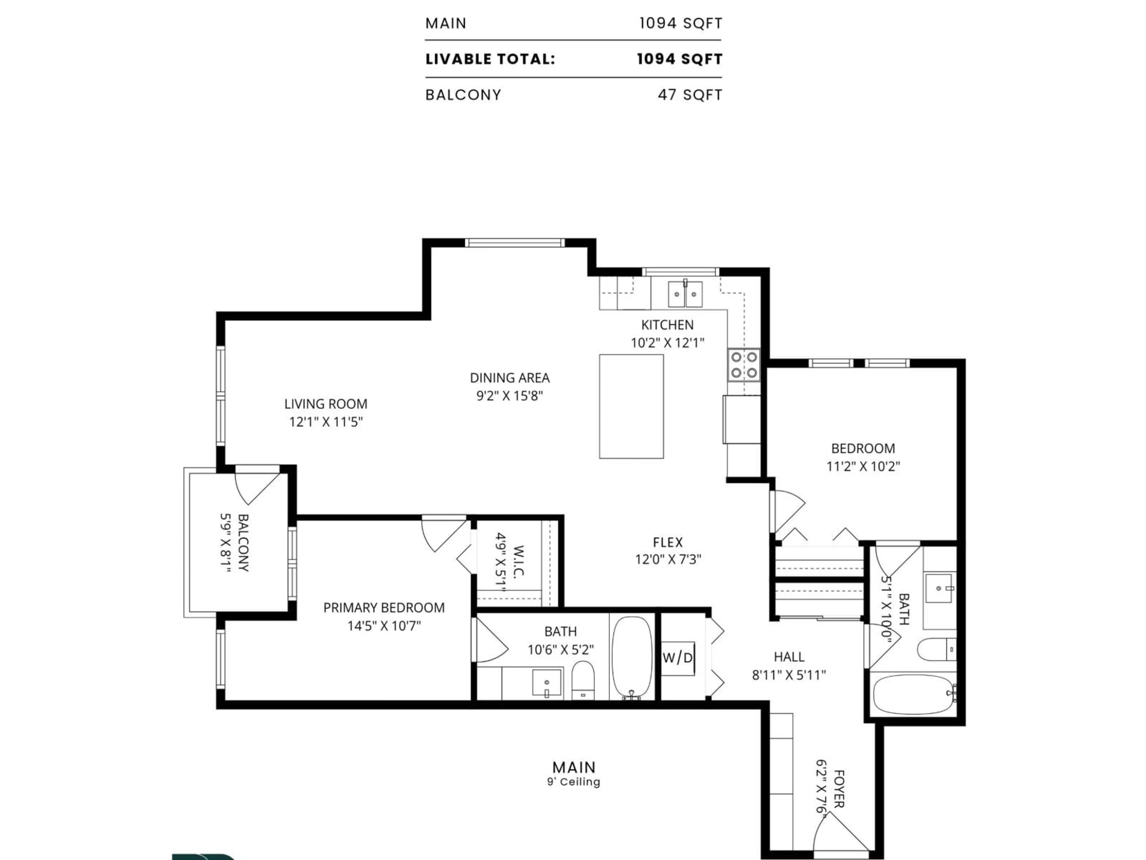 Floor plan for 203 - 20861 83 AVENUE, Langley British Columbia V2Y0M8