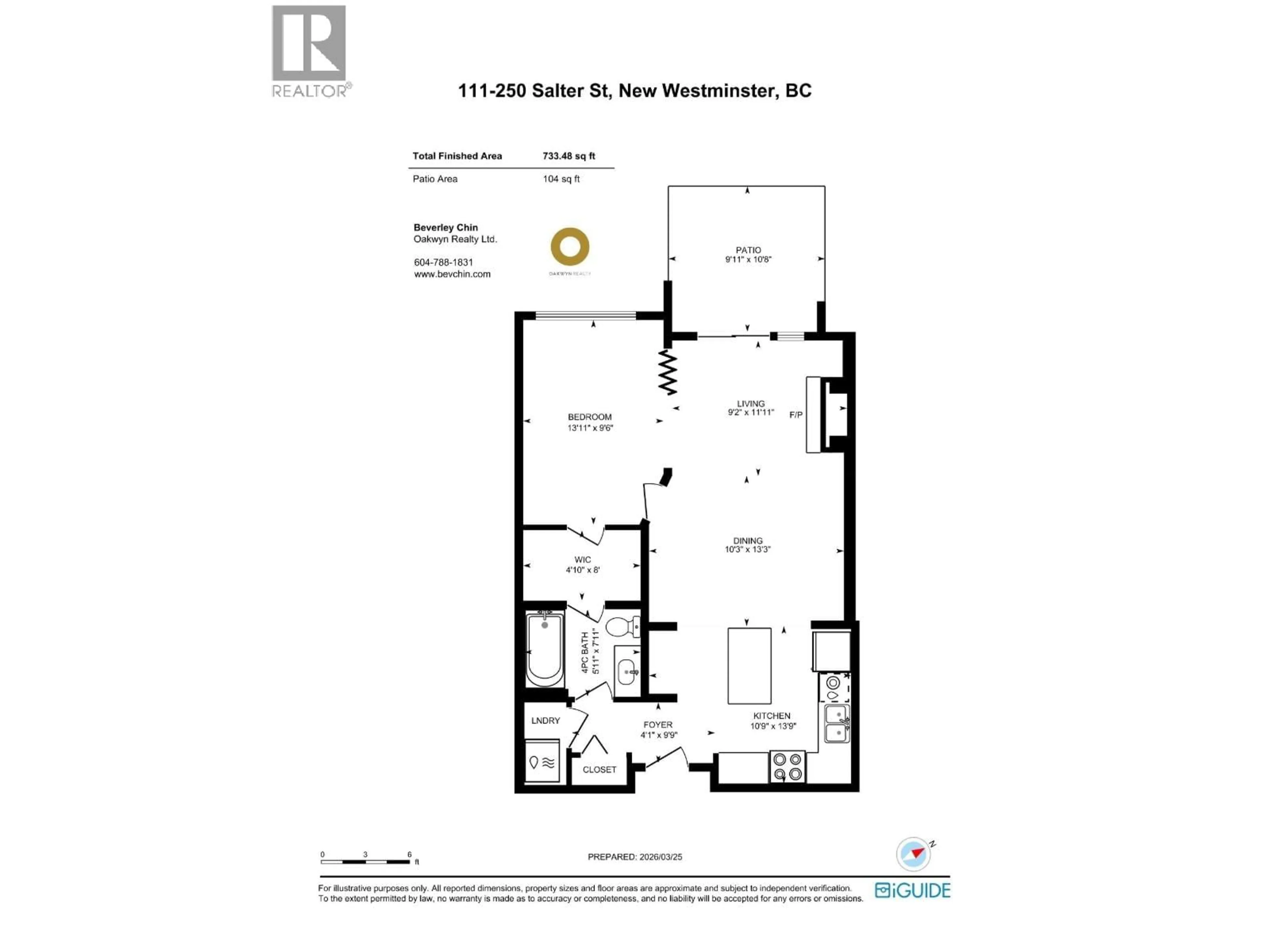 Floor plan for 111 - 250 SALTER STREET, New Westminster British Columbia V3M0B7