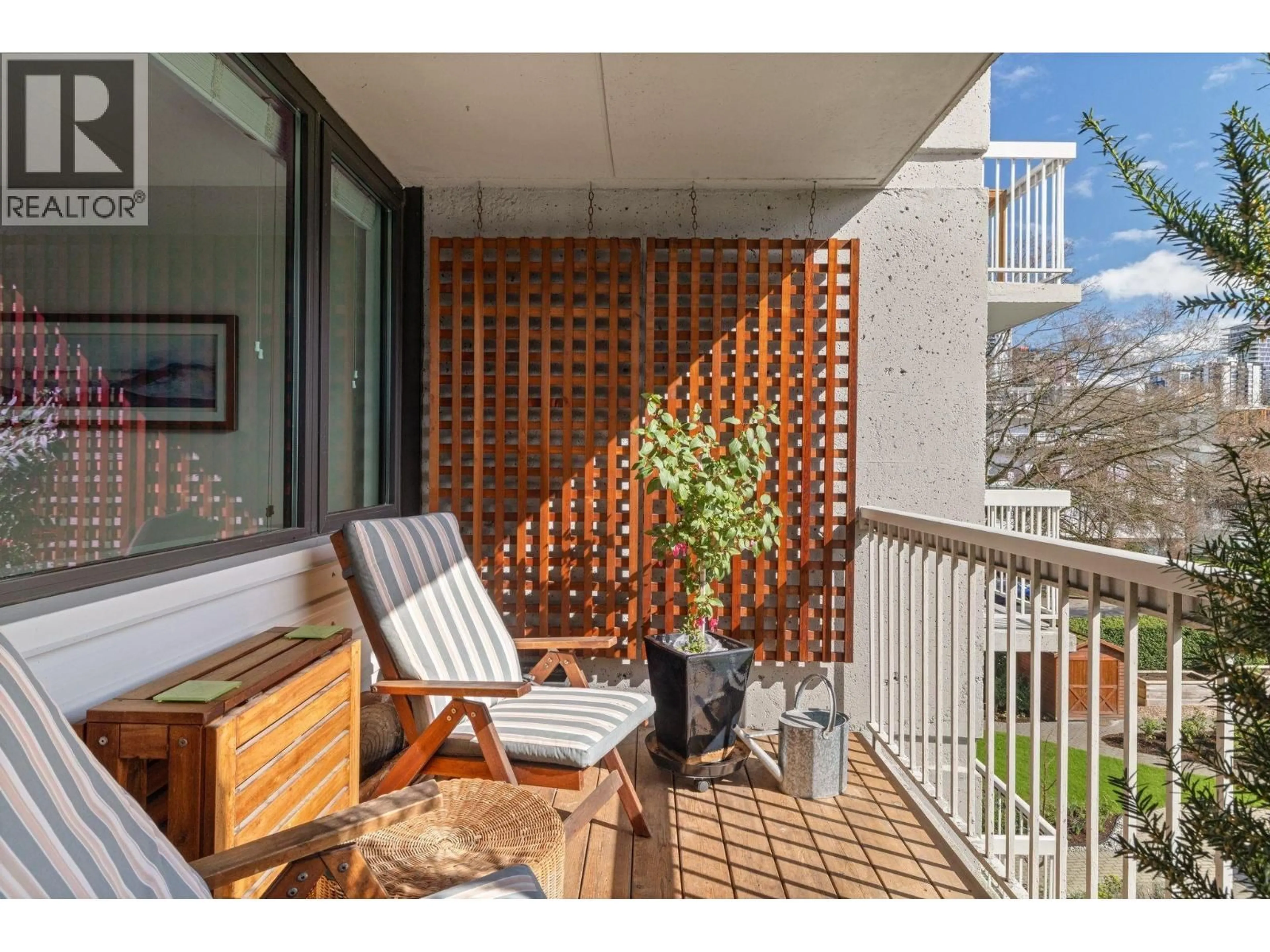 Balcony in the apartment, street for 406 - 1740 COMOX STREET, Vancouver British Columbia V6G2Z1