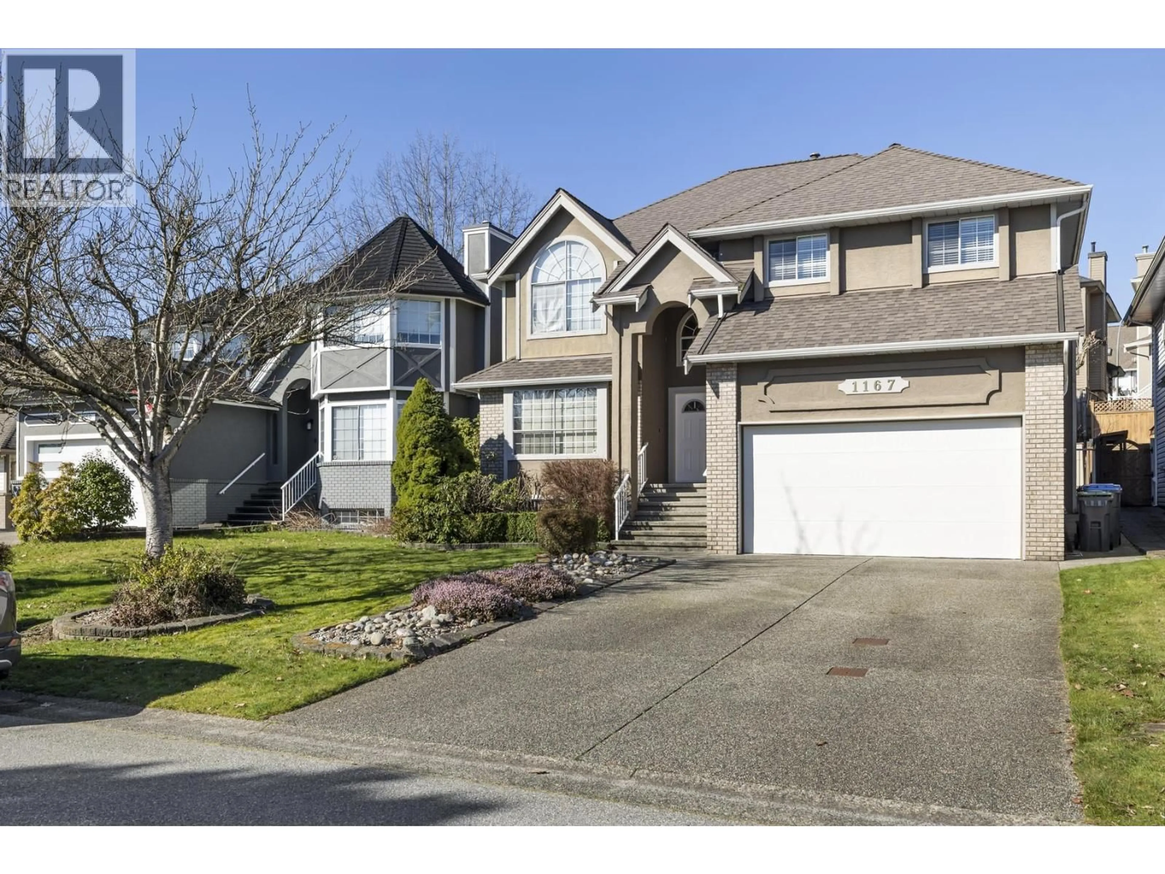 Home with vinyl exterior material, street for 1167 SETTLERS COURT, Port Coquitlam British Columbia V3C5Y5