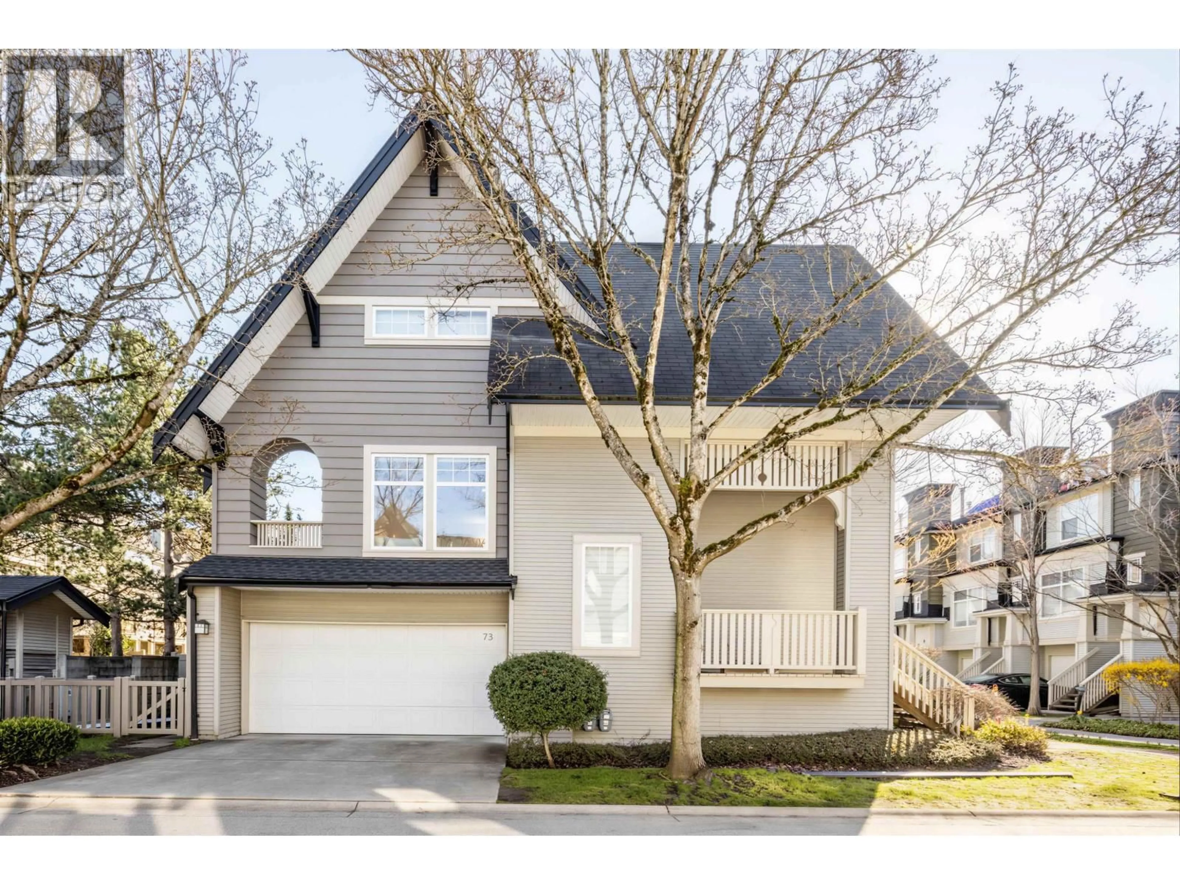 Home with vinyl exterior material, street for 73 - 3711 ROBSON COURT, Richmond British Columbia V7C5T8