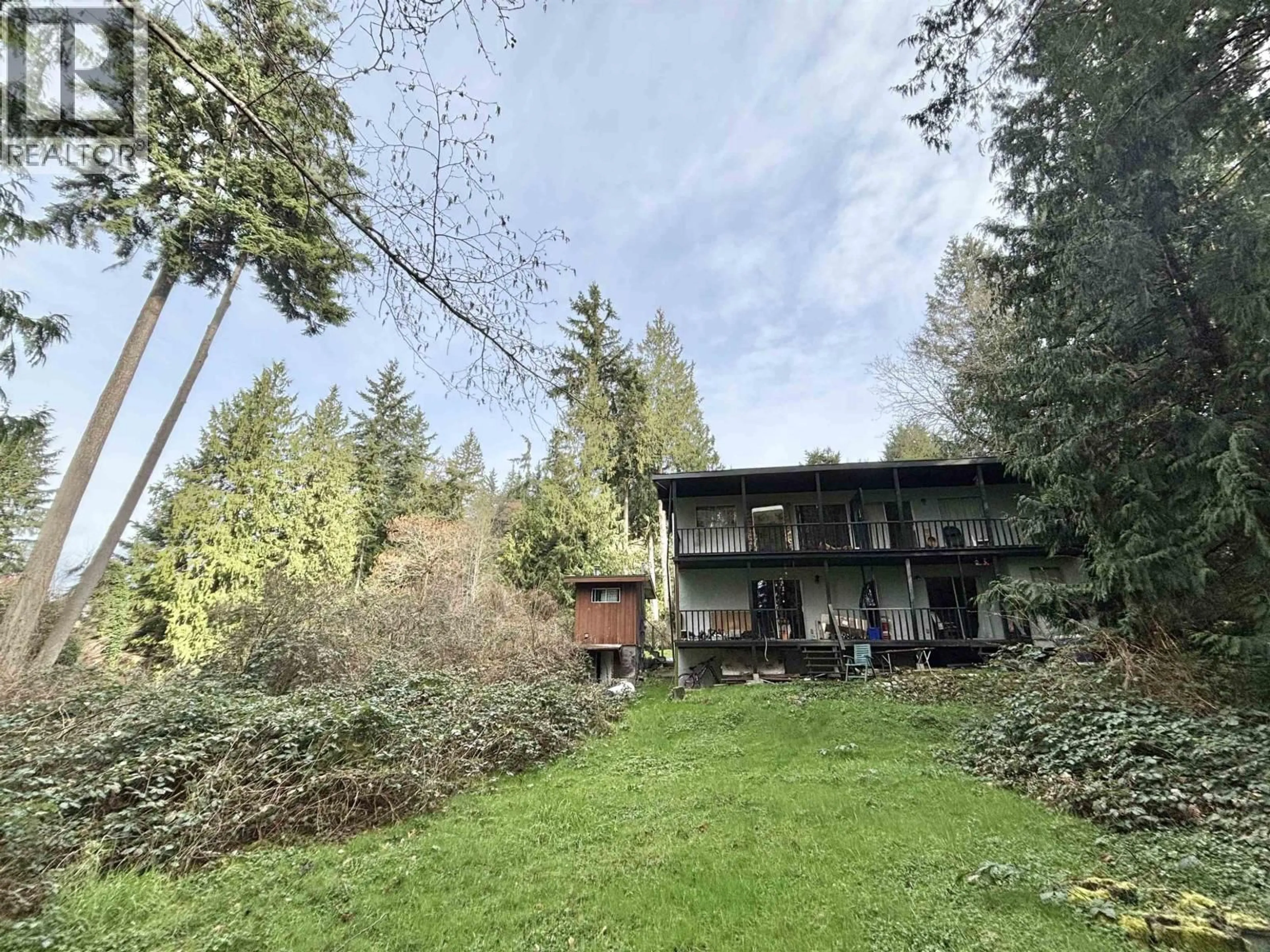 A pic from outside/outdoor area/front of a property/back of a property/a pic from drone, forest/trees view for 1291 MARLENE ROAD, Roberts Creek British Columbia V0N2W2