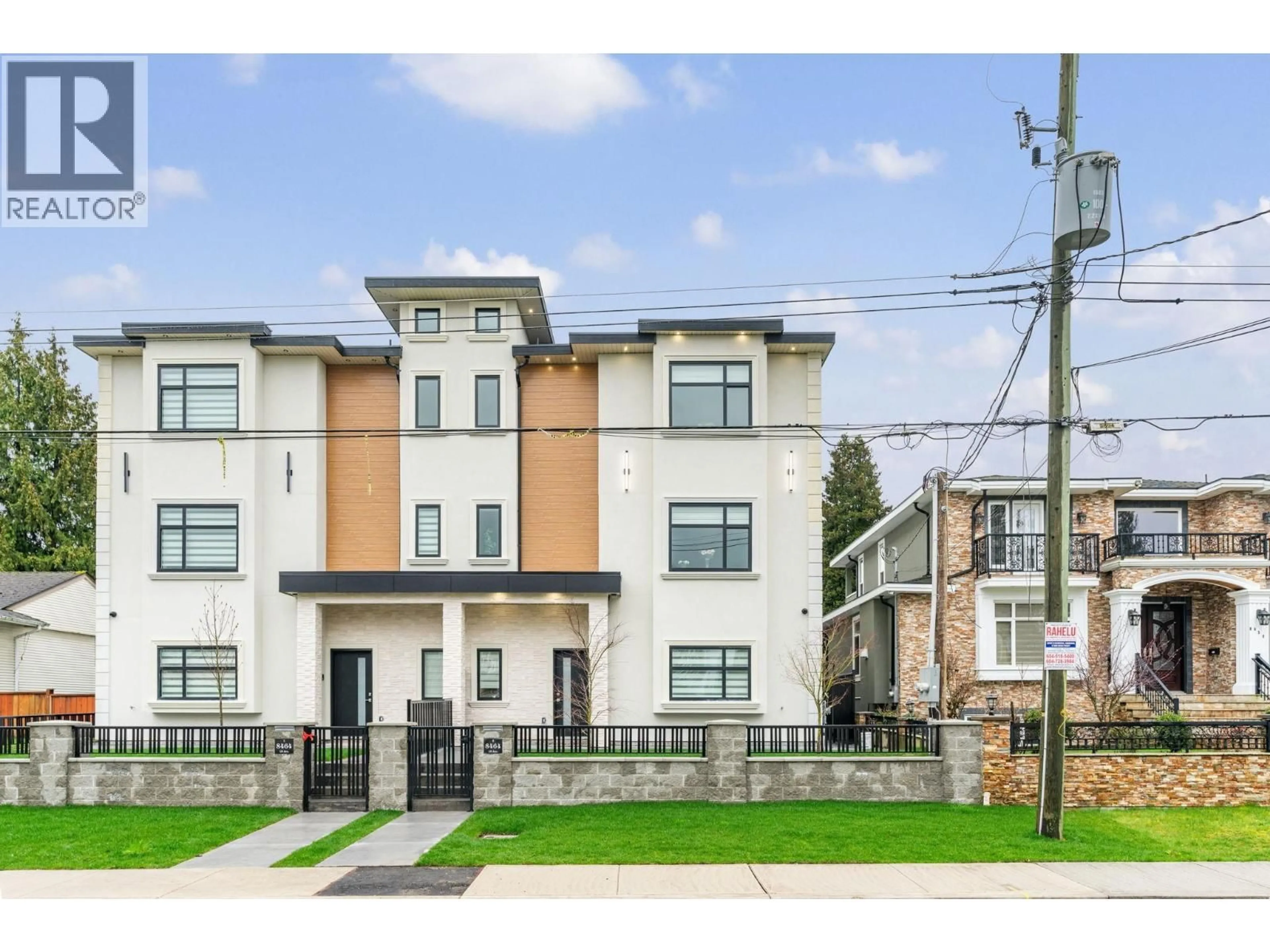 Home with brick exterior material, street for 2 - 8464 15TH AVENUE, Burnaby British Columbia V3N1Y2