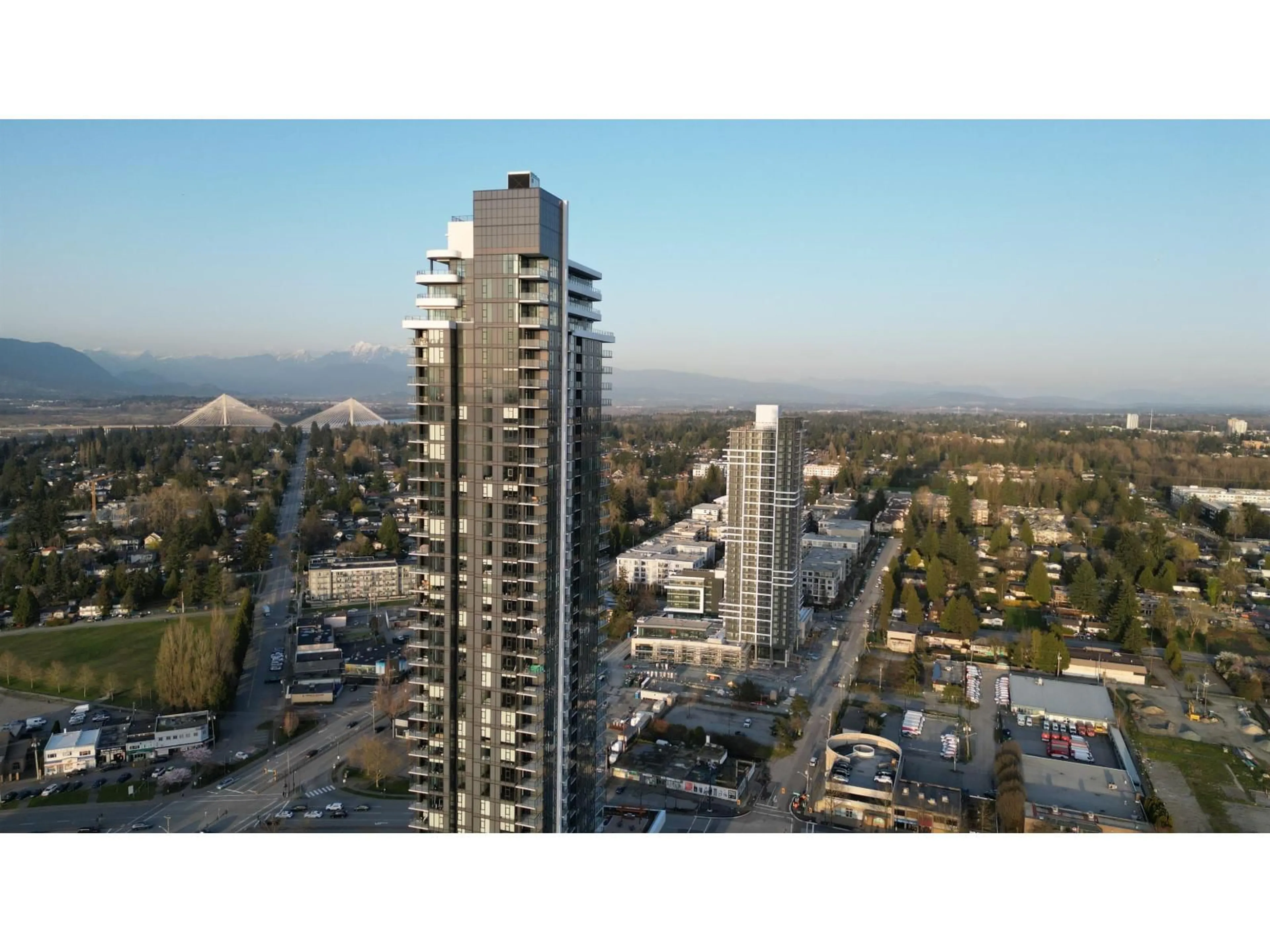 A pic from outside/outdoor area/front of a property/back of a property/a pic from drone, city buildings view from balcony for 1501 - 10750 135A STREET, Surrey British Columbia V3T0V4