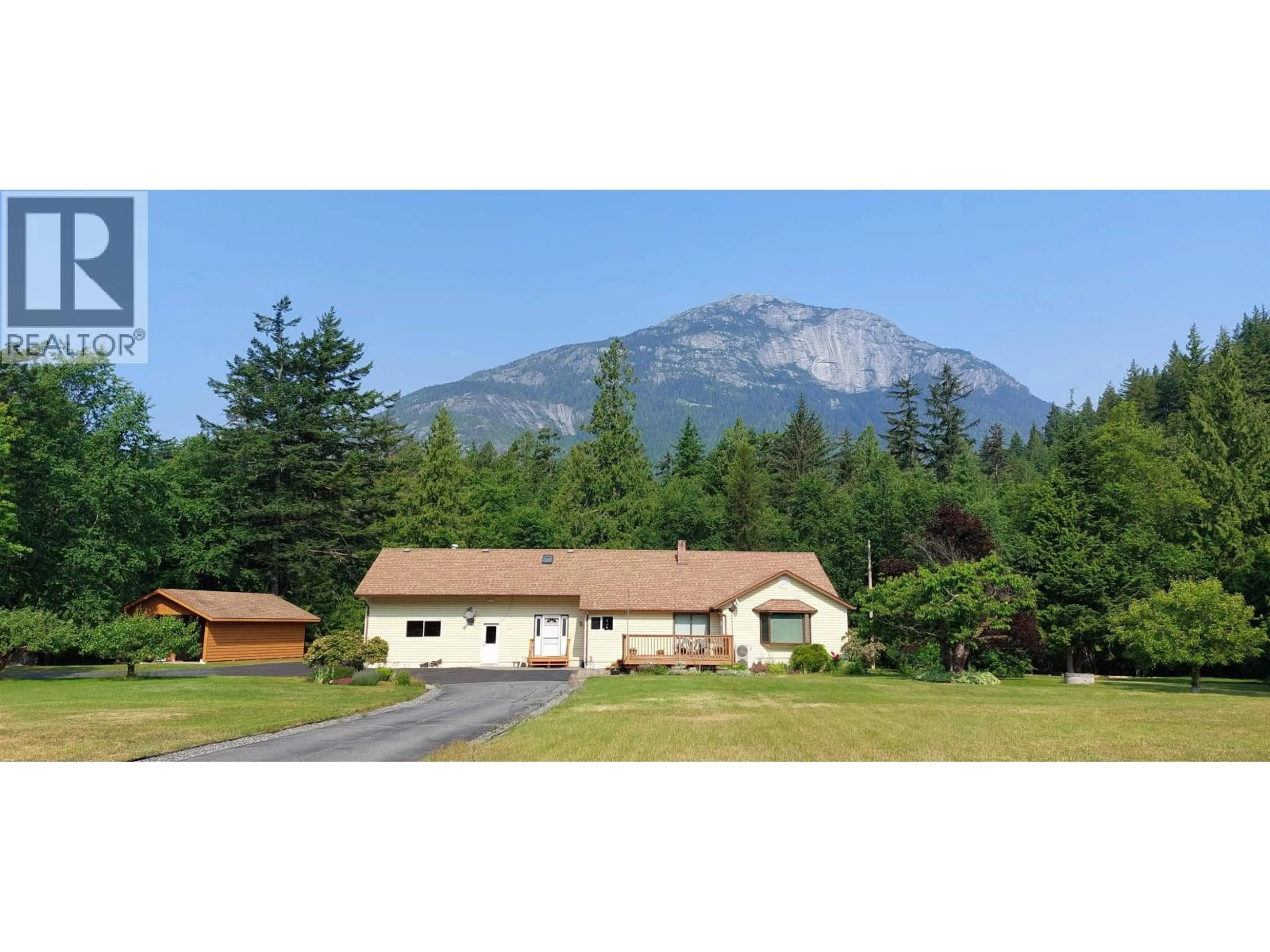 A pic from outside/outdoor area/front of a property/back of a property/a pic from drone, mountain view for 2459 SALOOMPT ROAD, Hagensborg British Columbia V0T1H0