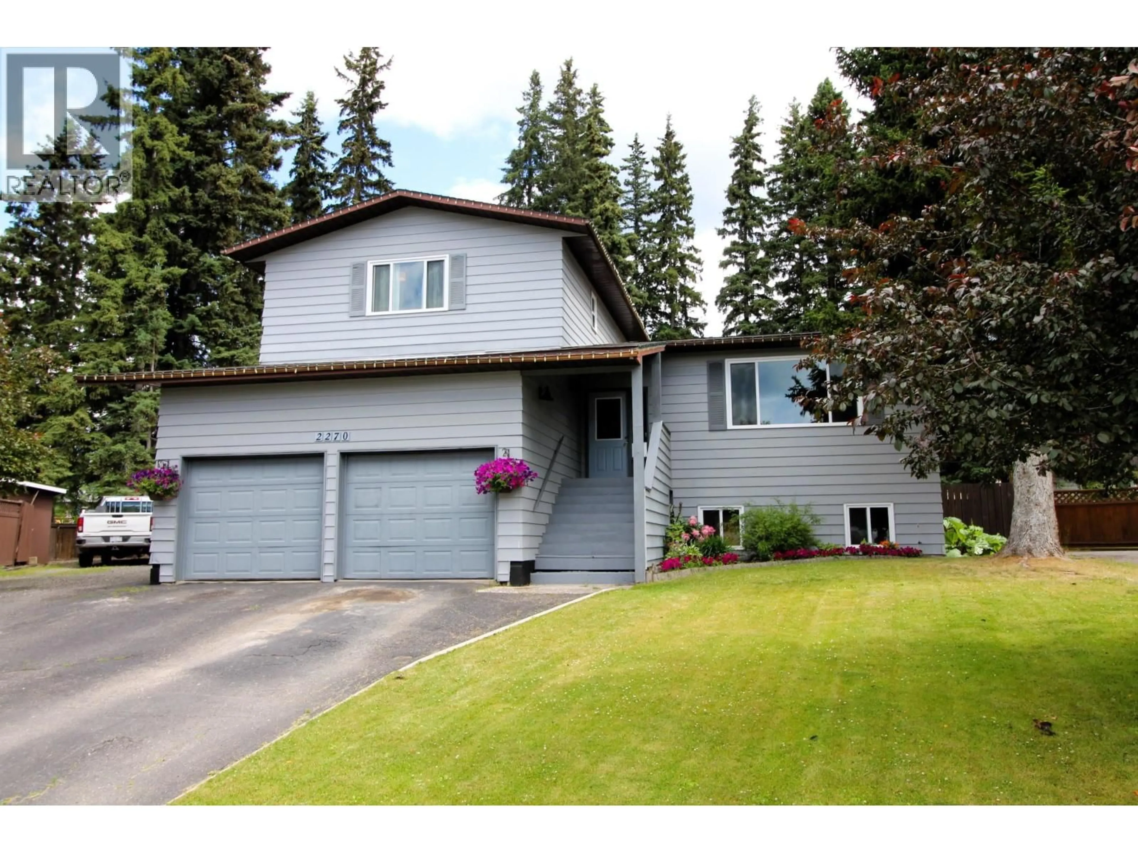 Home with vinyl exterior material, street for 2270 BAGGERMAN PLACE, Houston British Columbia V0J1Z2