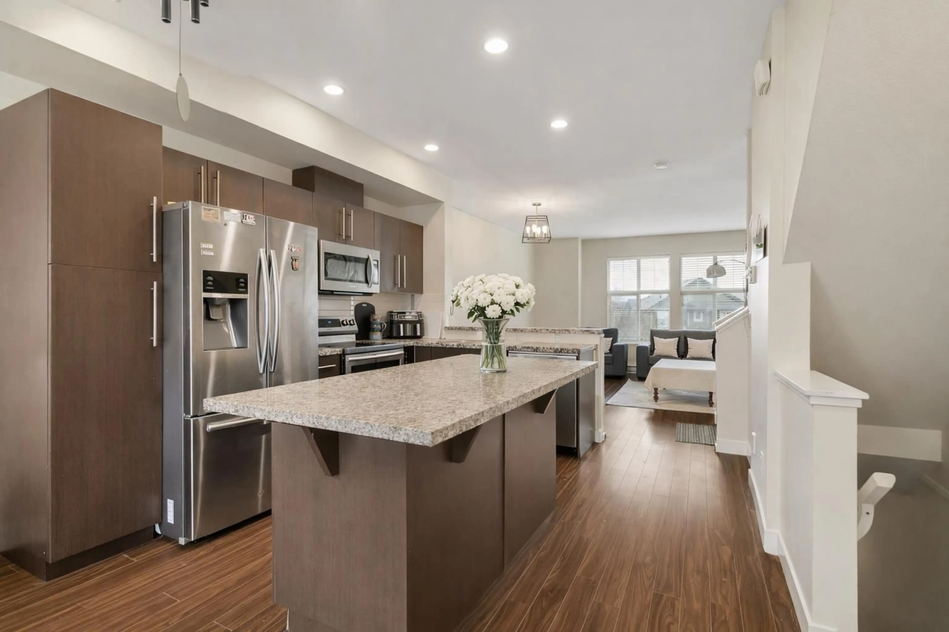 Open concept kitchen, unknown for 7 - 18211 70 AVENUE, Surrey British Columbia V3S8K9