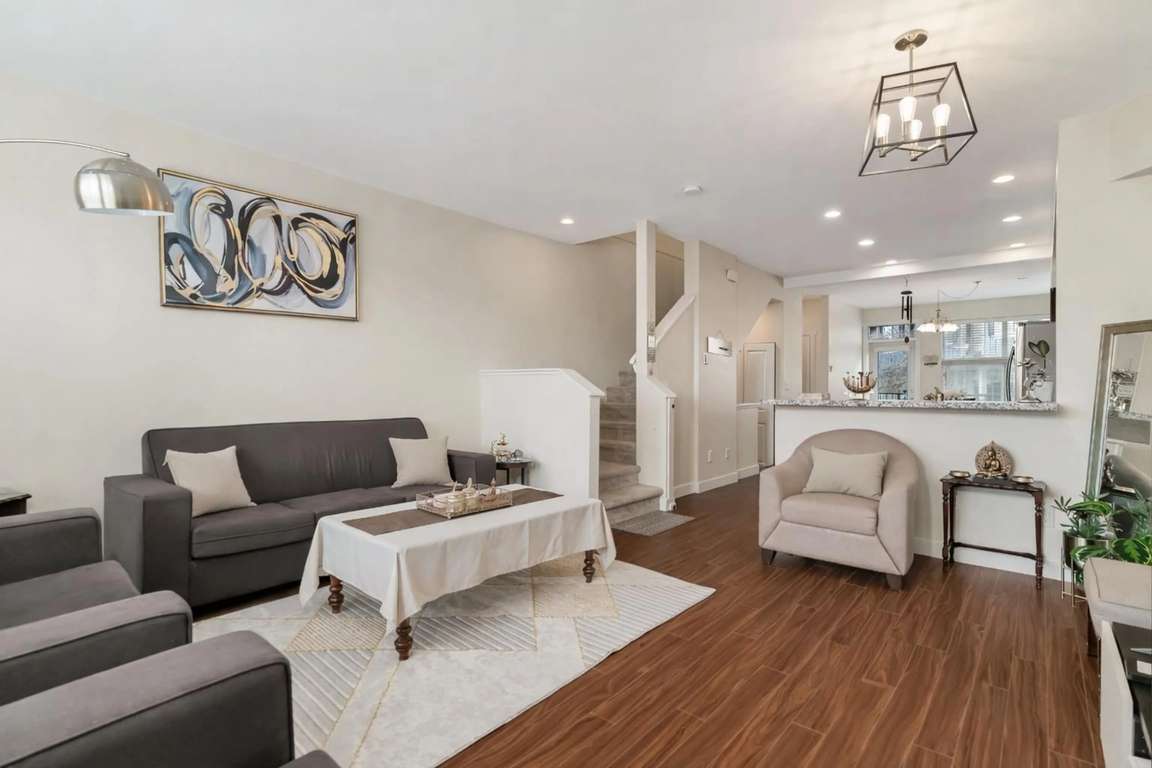 Living room with furniture, unknown for 7 - 18211 70 AVENUE, Surrey British Columbia V3S8K9