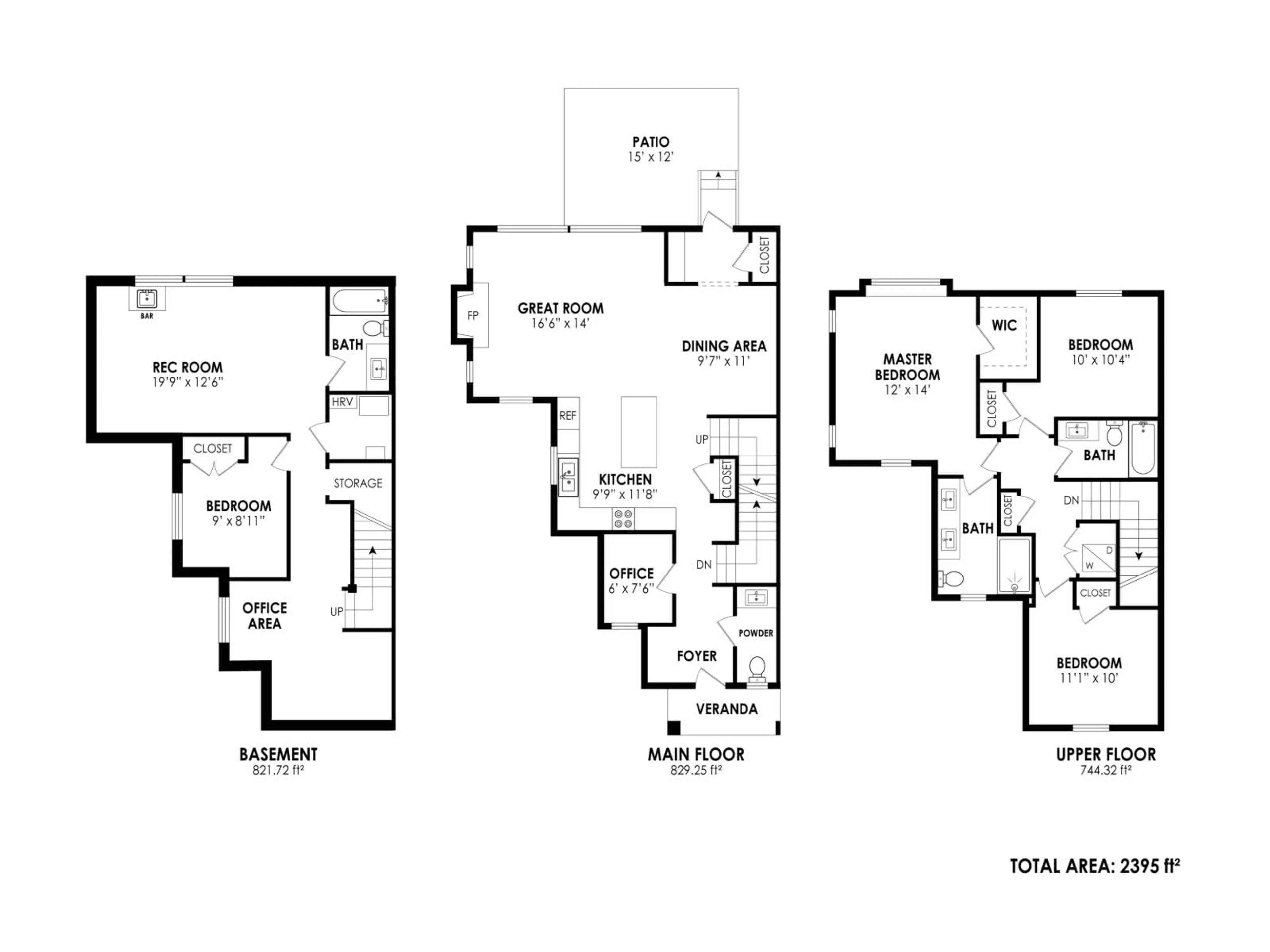 Floor plan for 1 - 20537 75A AVENUE, Langley British Columbia V2Y1V5