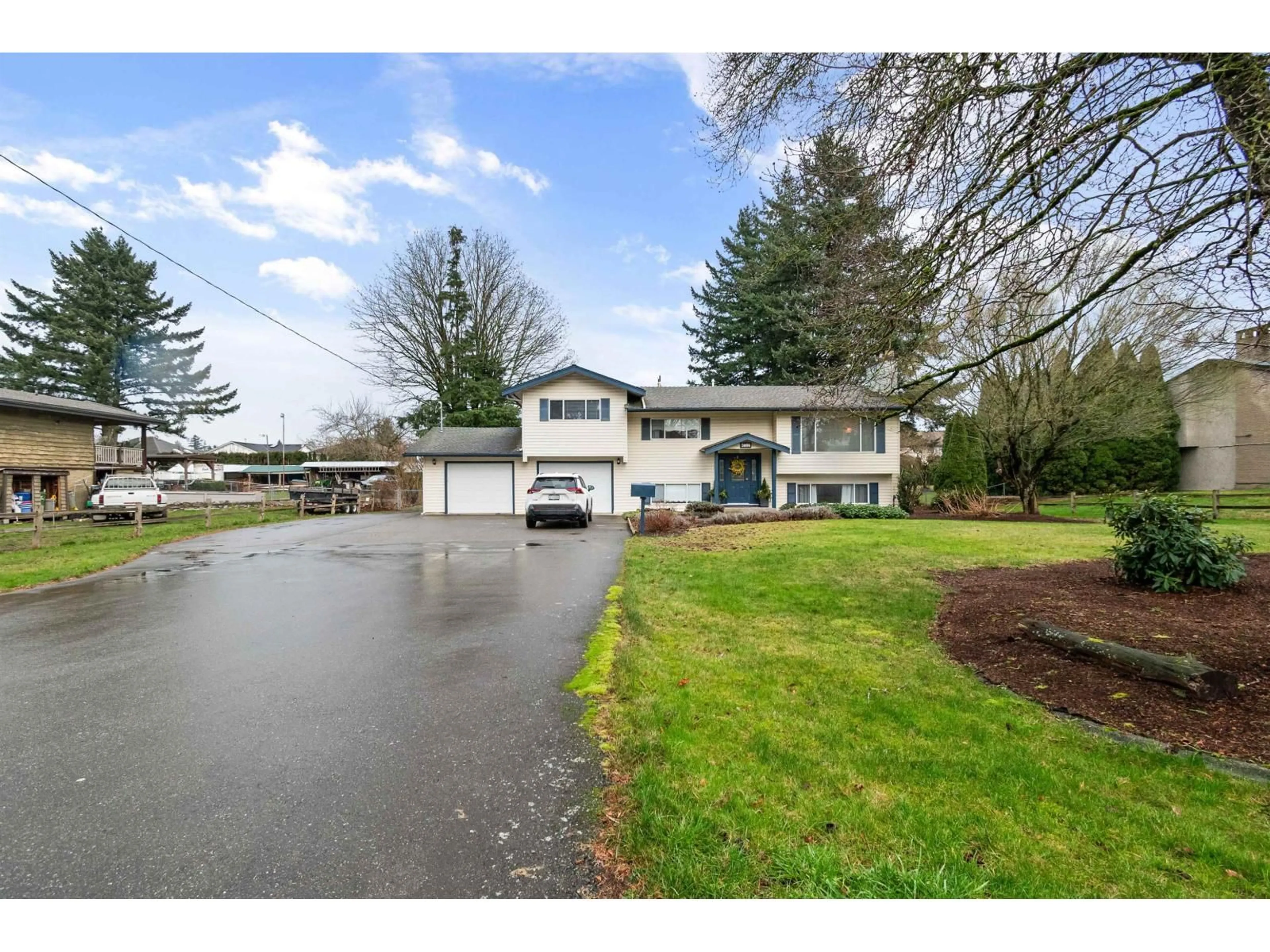 A pic from outside/outdoor area/front of a property/back of a property/a pic from drone, water/lake/river/ocean view for 5896 CARTER ROAD, Chilliwack British Columbia V2R3J8