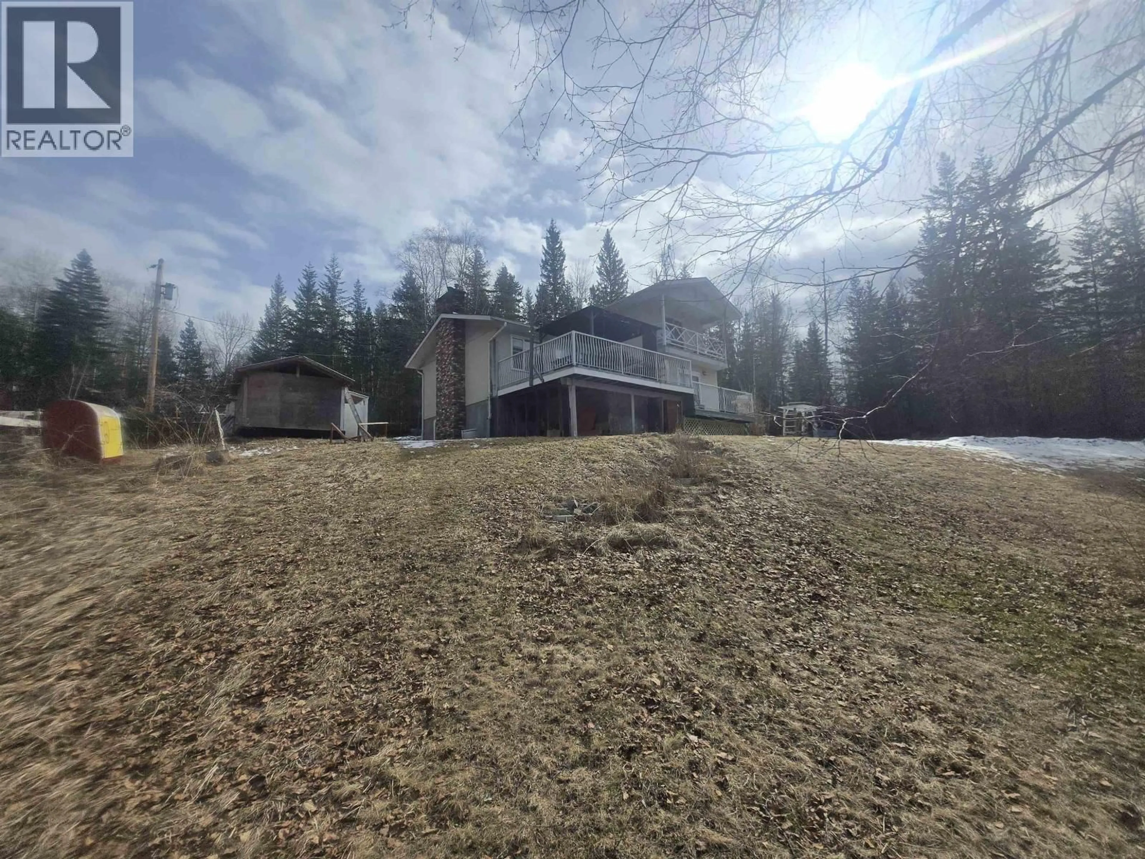 A pic from outside/outdoor area/front of a property/back of a property/a pic from drone, mountain view for 3978 QUESNEL-HYDRAULIC ROAD, Quesnel British Columbia V2J6G3