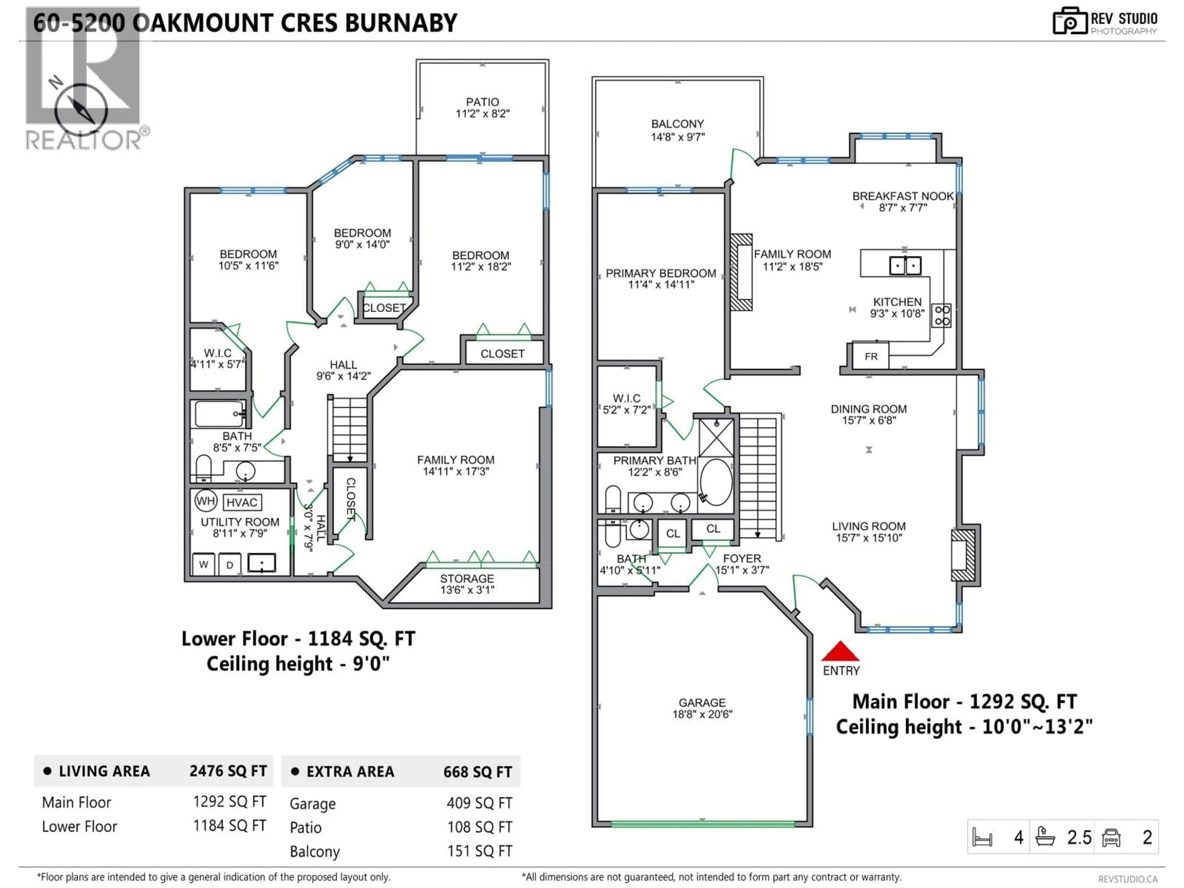 Floor plan for 60 - 5200 OAKMOUNT CRESCENT, Burnaby British Columbia V5H4S1