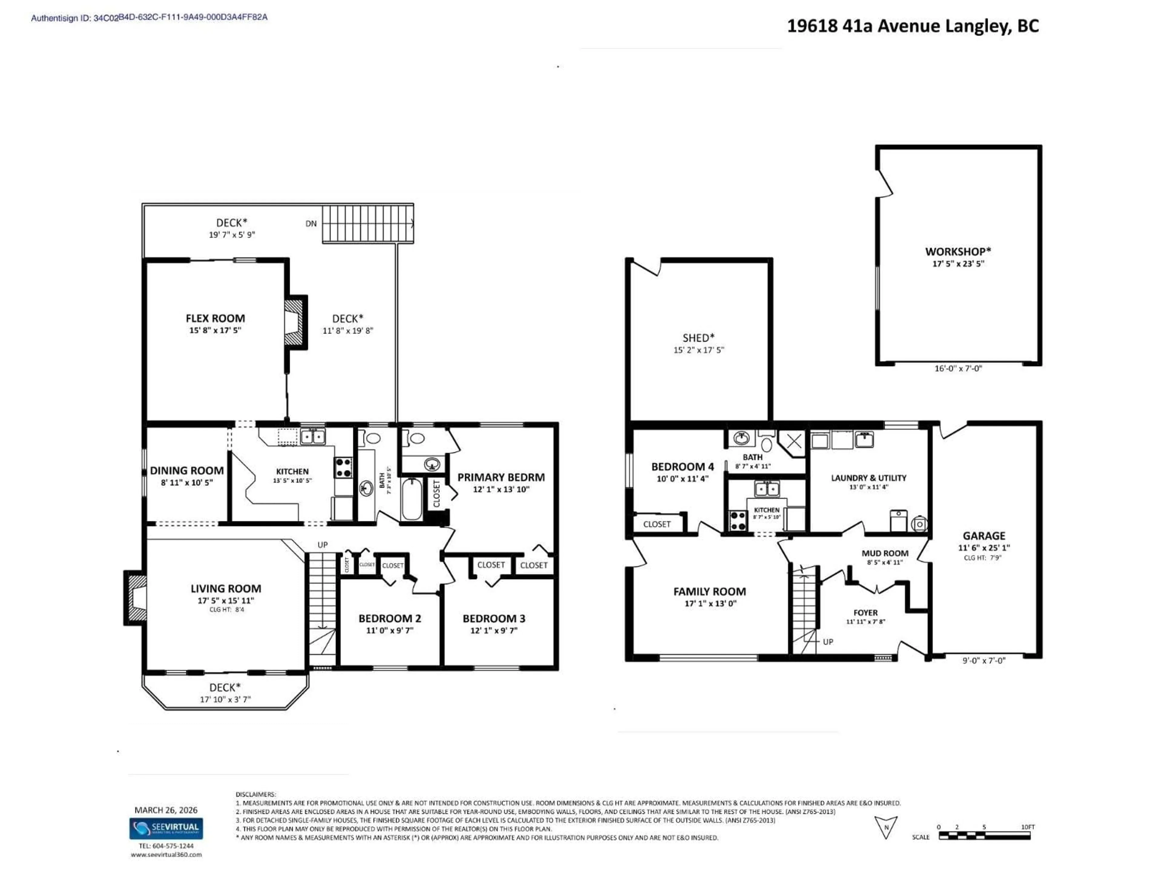 Floor plan for 19618 41A AVENUE, Langley British Columbia V3A2Z6