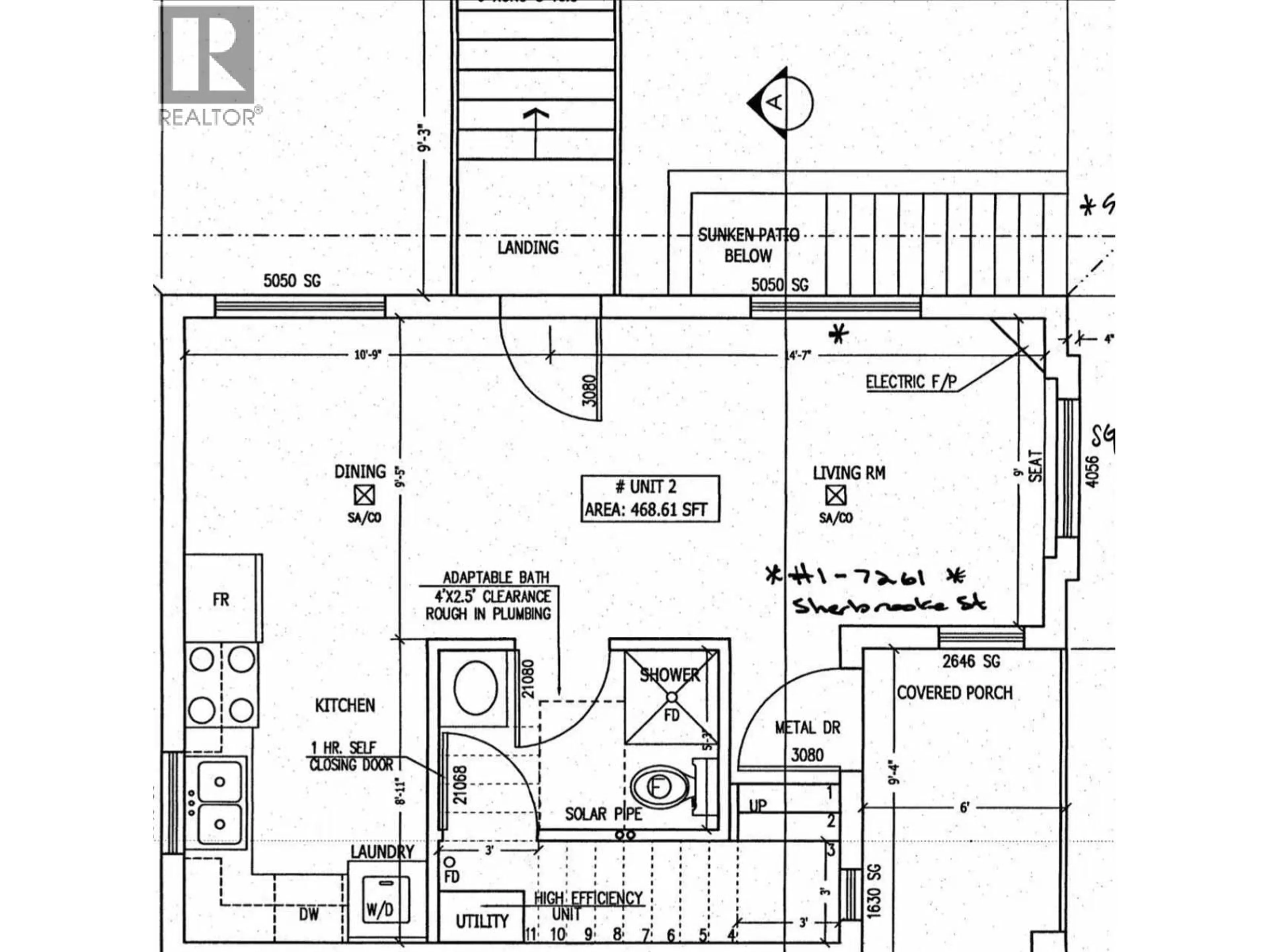 Floor plan for 7261 SHERBROOKE STREET, Vancouver British Columbia V5X1T7