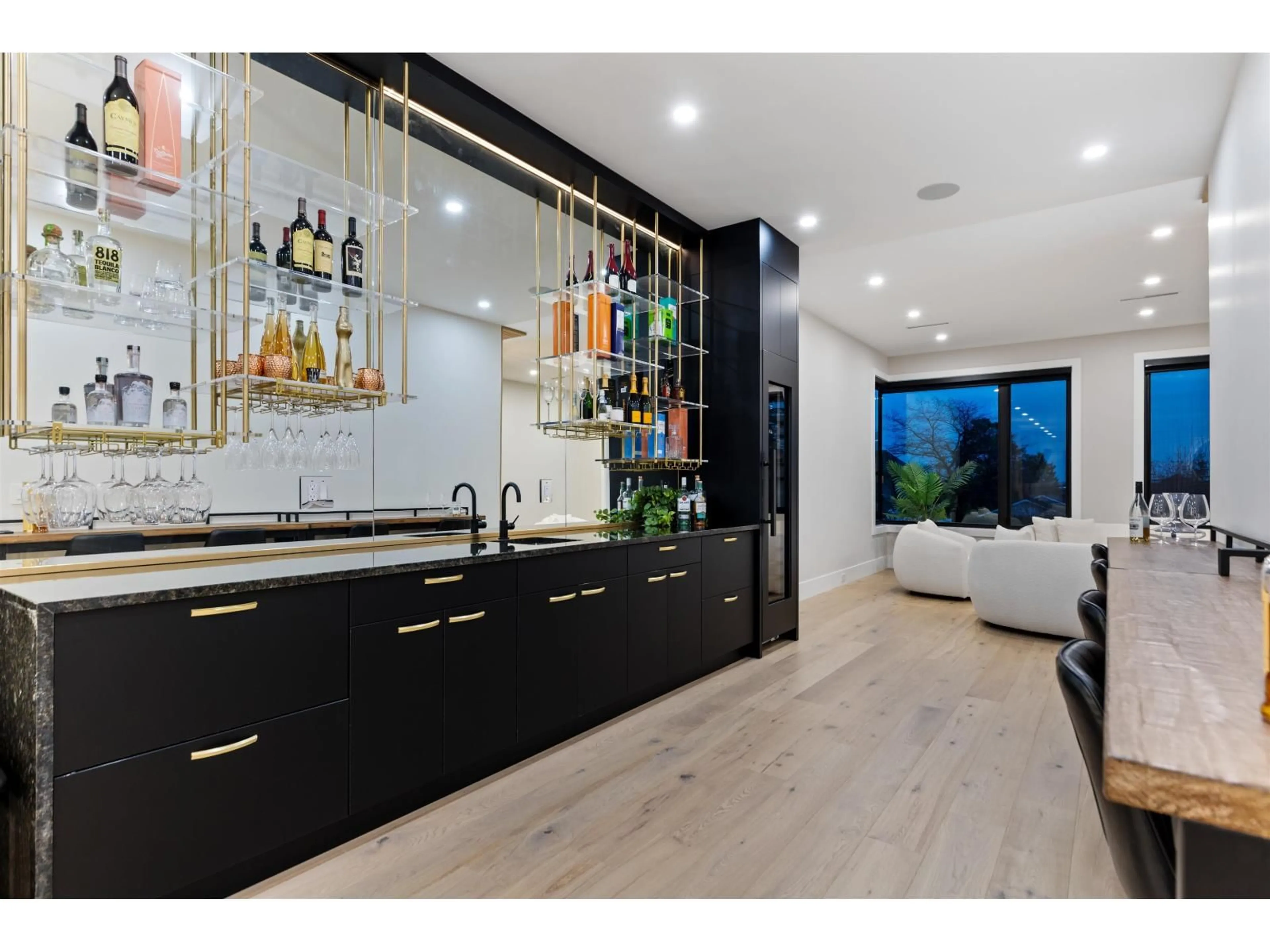 Contemporary kitchen, wood/laminate floor for 19023 61A AVENUE, Surrey British Columbia V3S8C8