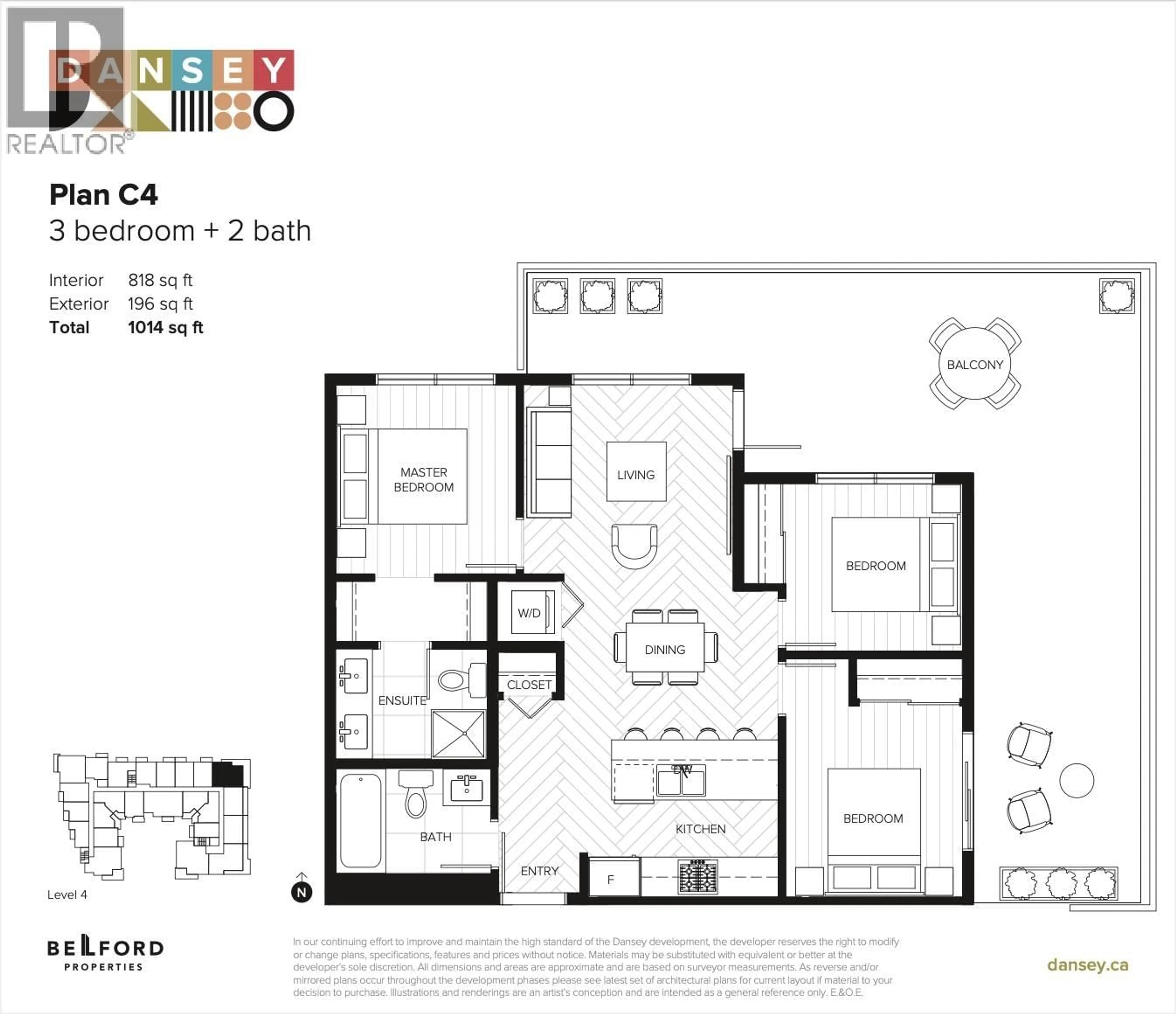 Floor plan for 405 - 599 DANSEY AVENUE, Coquitlam British Columbia V3J5S4