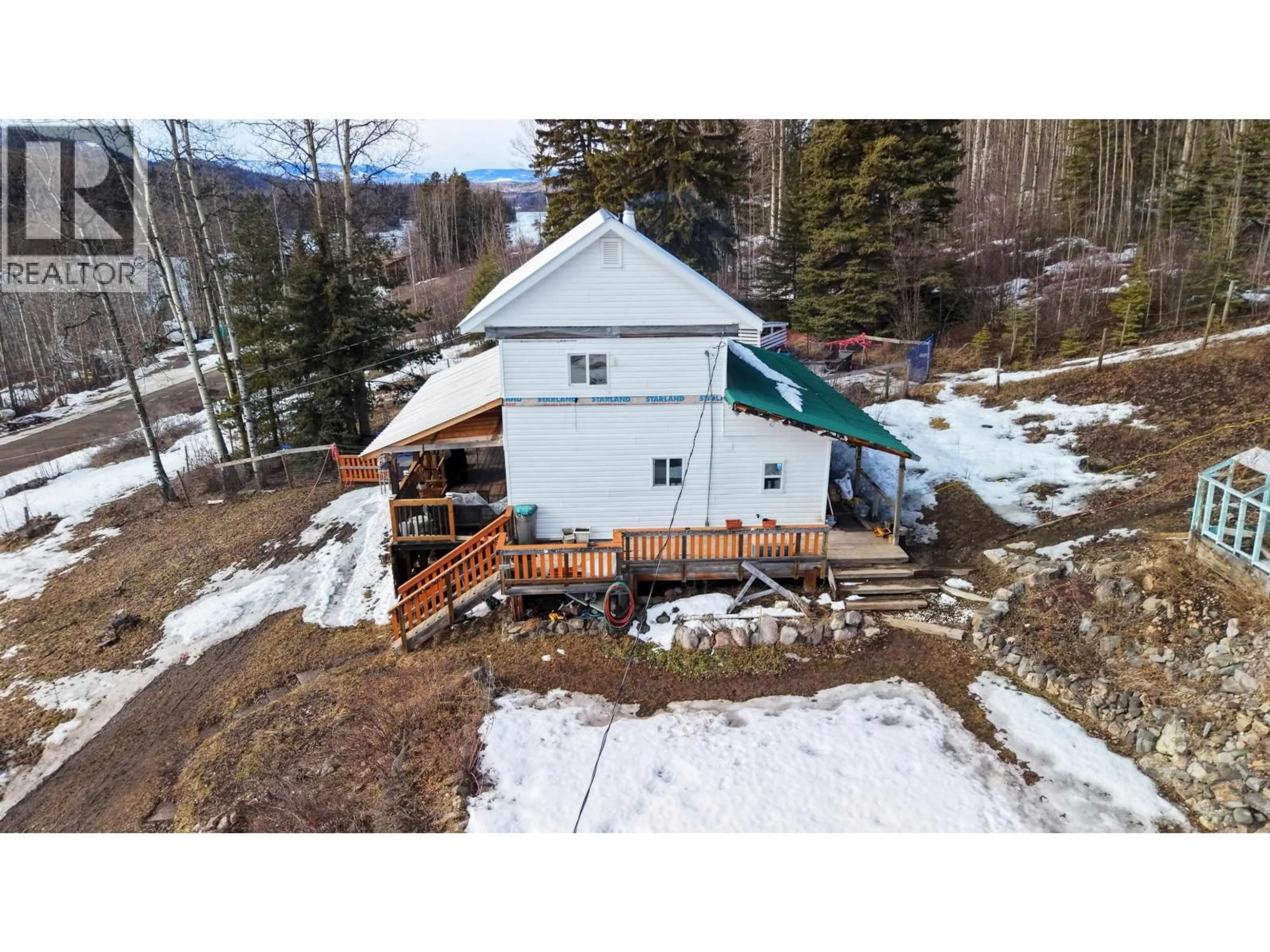 A pic from outside/outdoor area/front of a property/back of a property/a pic from drone, building for 11552 TINTAGEL ROAD, Burns Lake British Columbia V0J1E3
