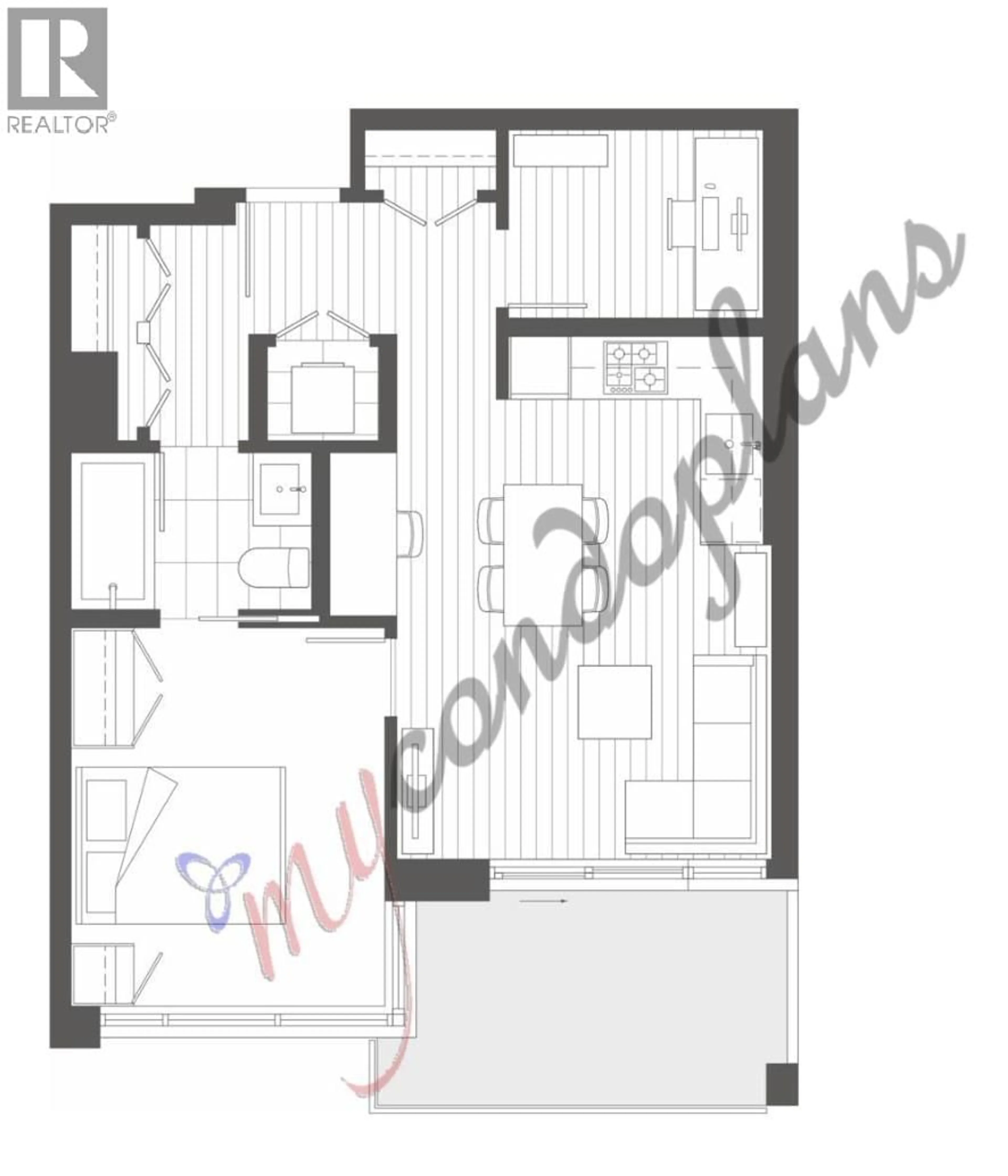Floor plan for 1501 - 570 EMERSON STREET, Coquitlam British Columbia V3J0G3