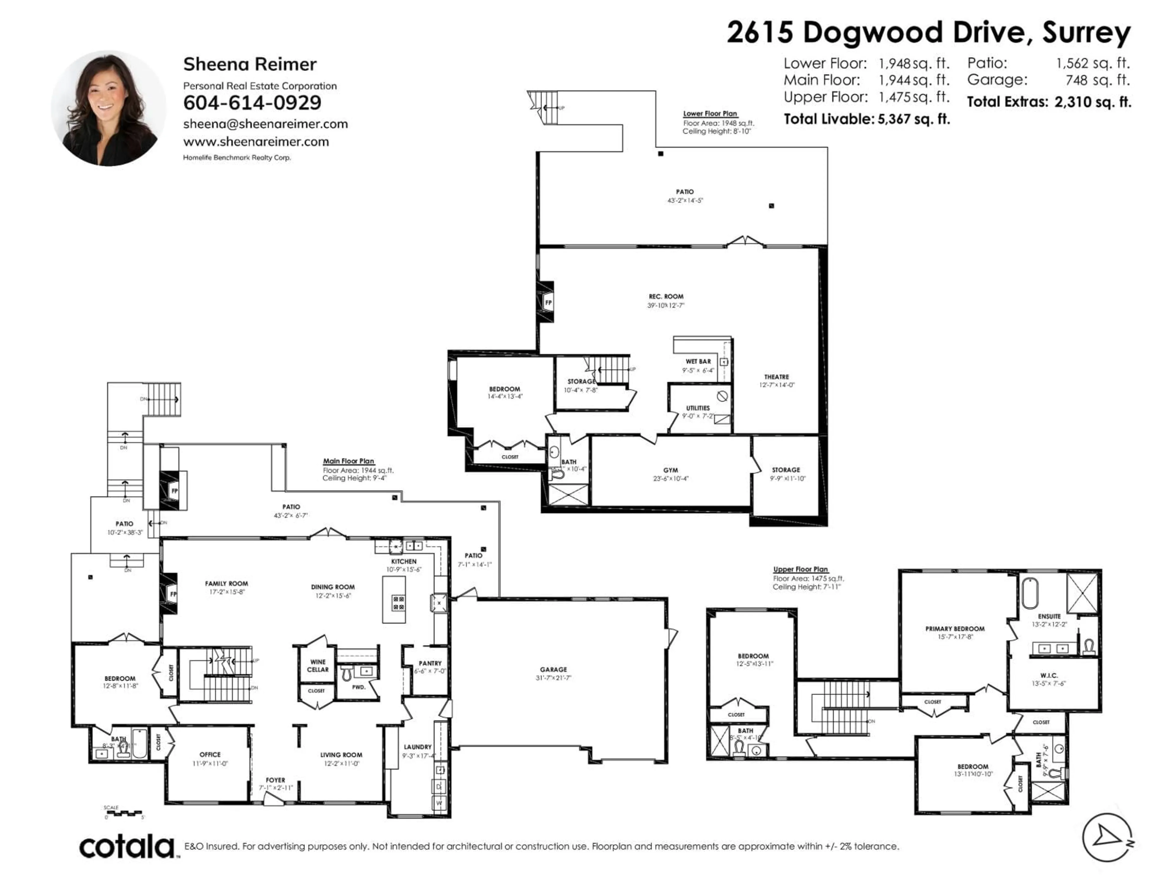 Floor plan for 2615 DOGWOOD DRIVE, Surrey British Columbia V4A3K4