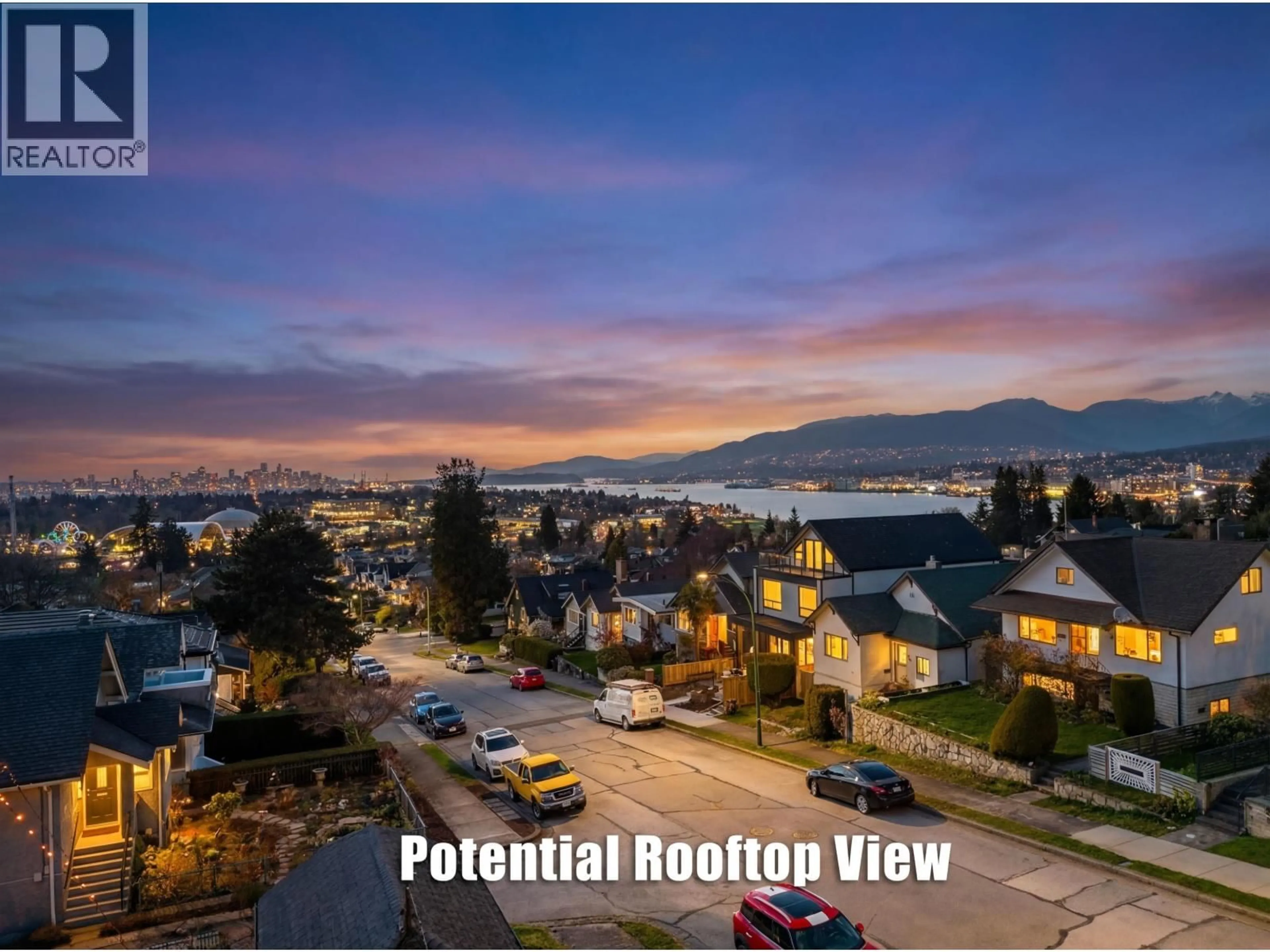 A pic from outside/outdoor area/front of a property/back of a property/a pic from drone, mountain view for 3690 DUNDAS STREET, Vancouver British Columbia V5K1S4