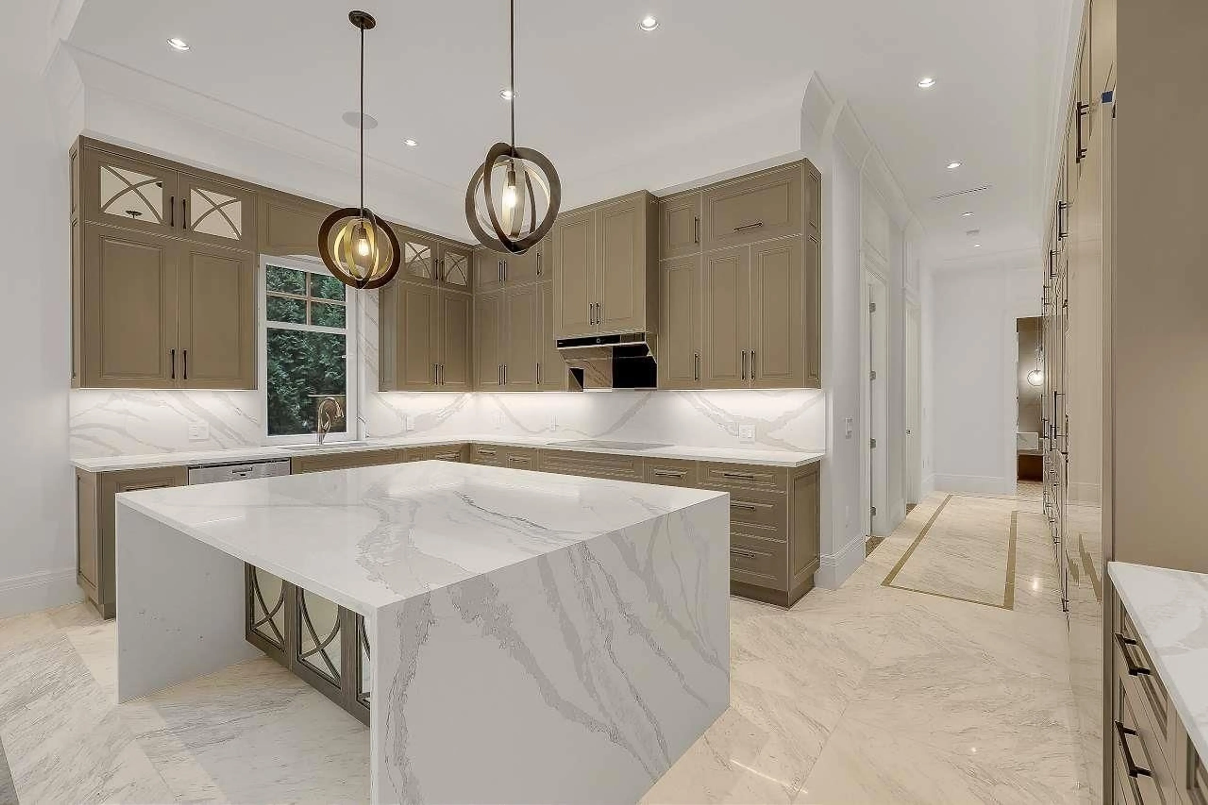 Contemporary kitchen, ceramic/tile floor for 2458 140 STREET, Surrey British Columbia V4P2C6