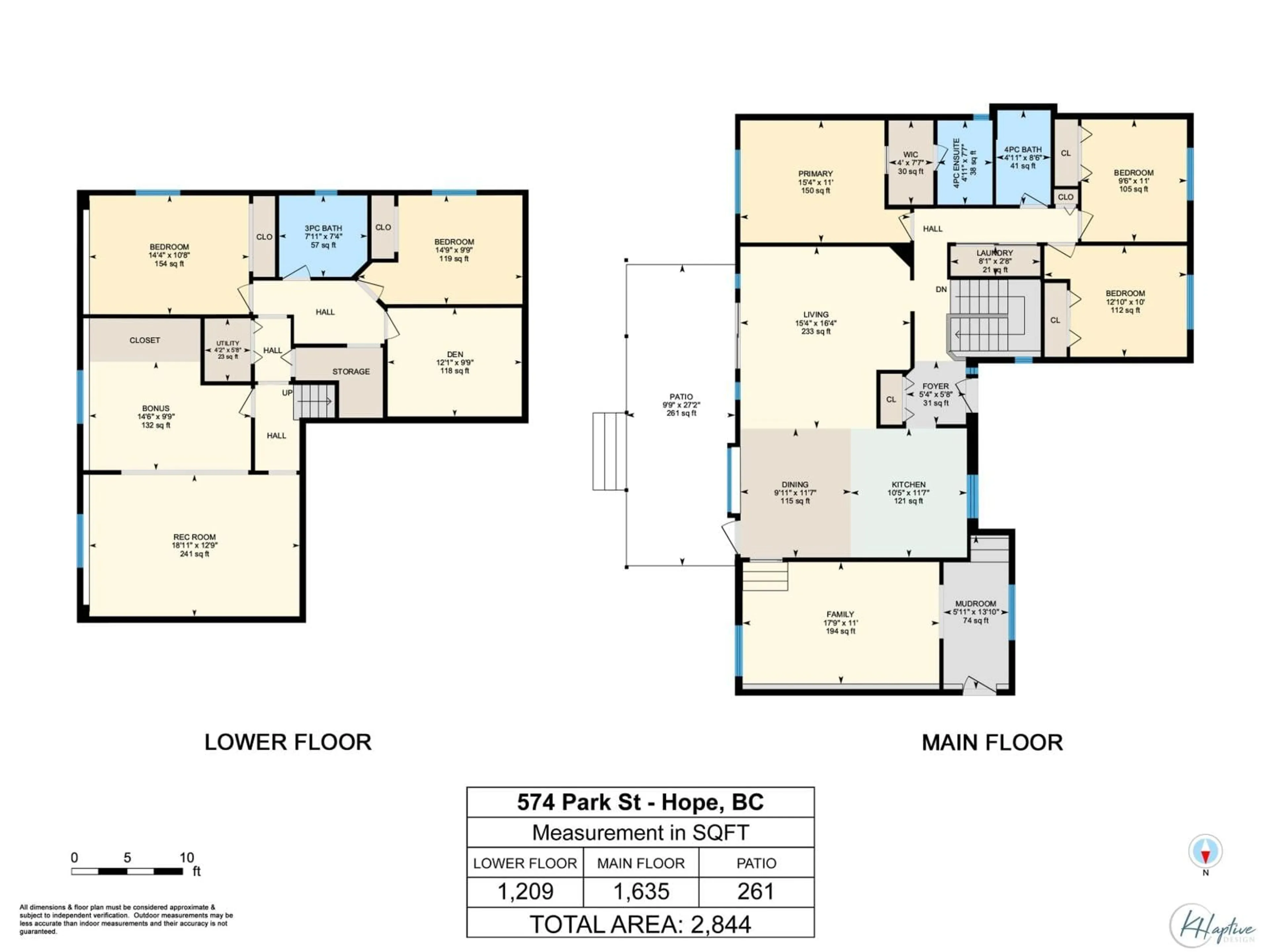 Floor plan for 574 PARK STREET, Hope British Columbia V0X1L0