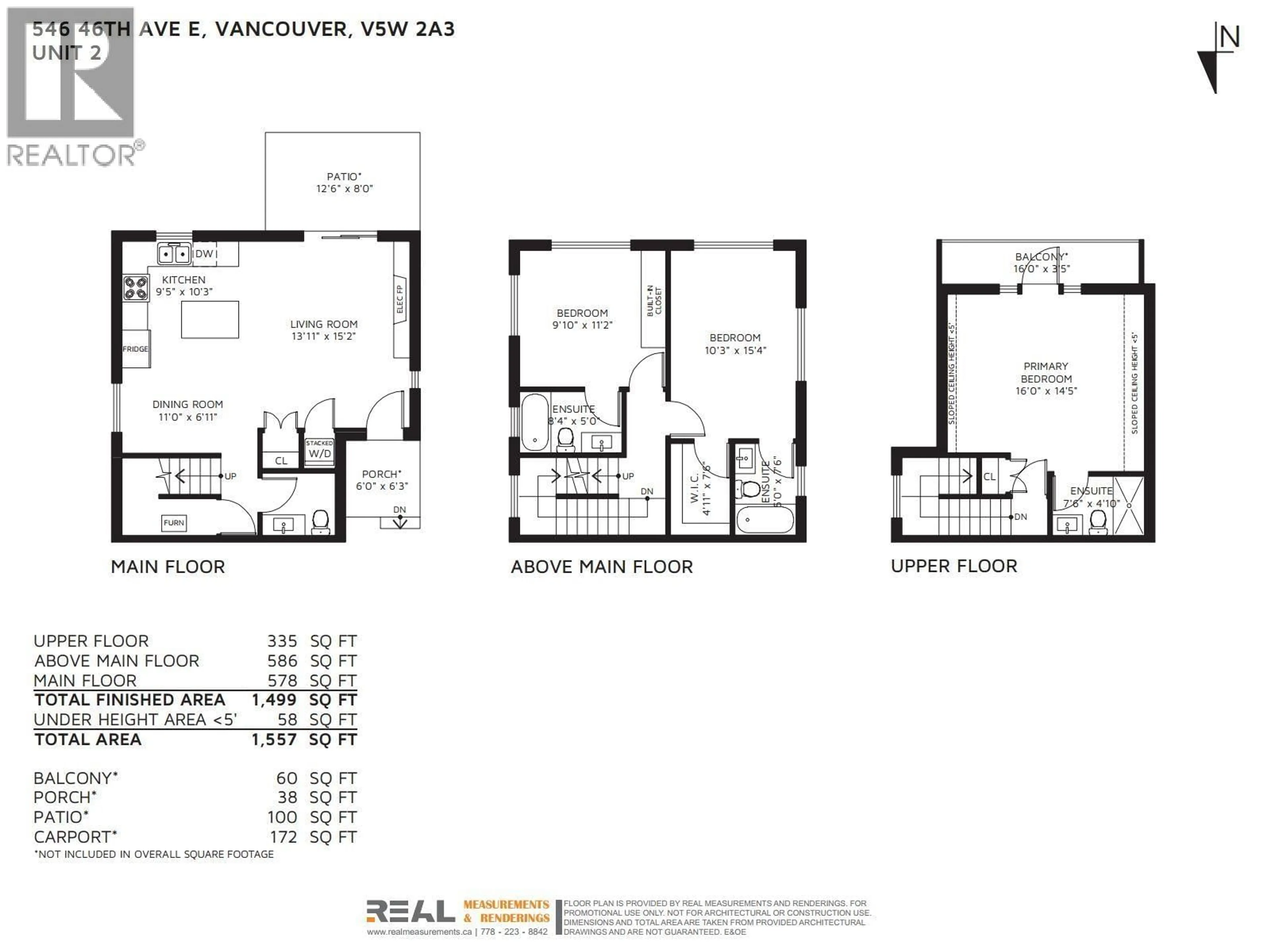 Floor plan for 2 - 546 46TH AVENUE, Vancouver British Columbia V5W2A3