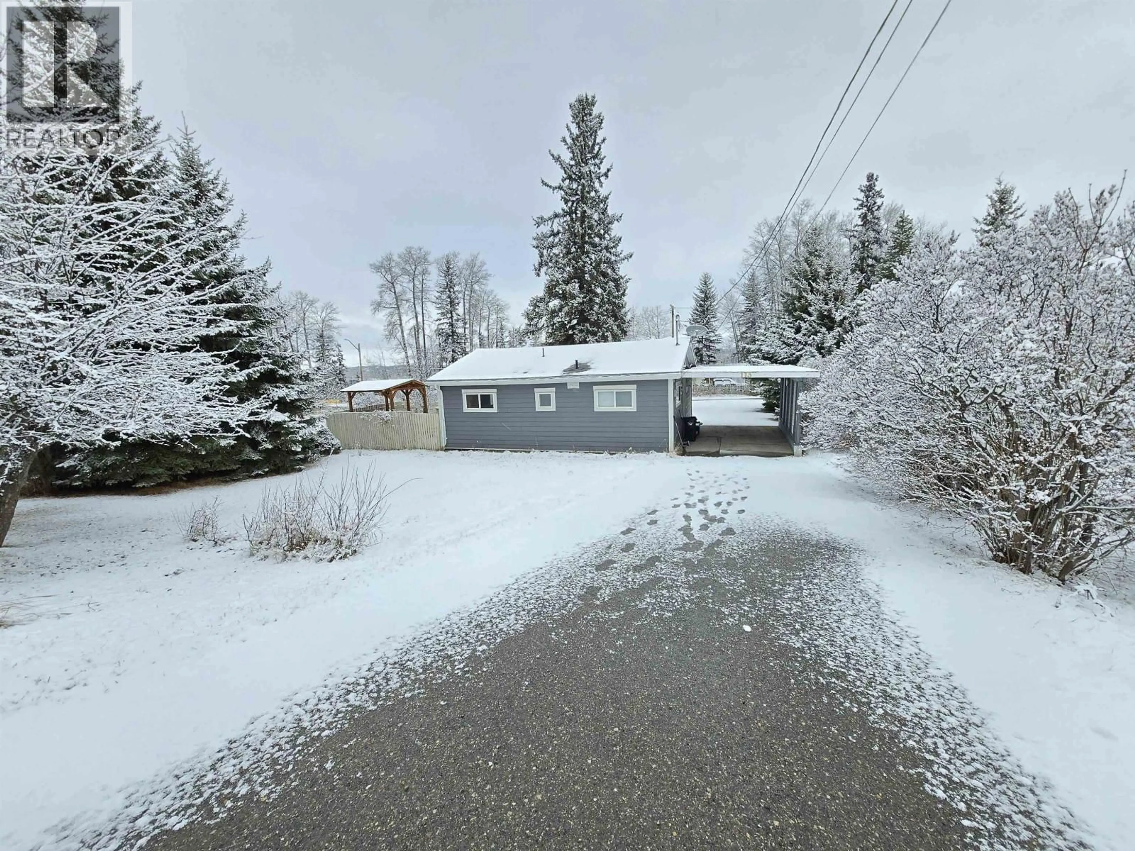 A pic from outside/outdoor area/front of a property/back of a property/a pic from drone, street for 113 4TH STREET, Vanderhoof British Columbia V0J3A0