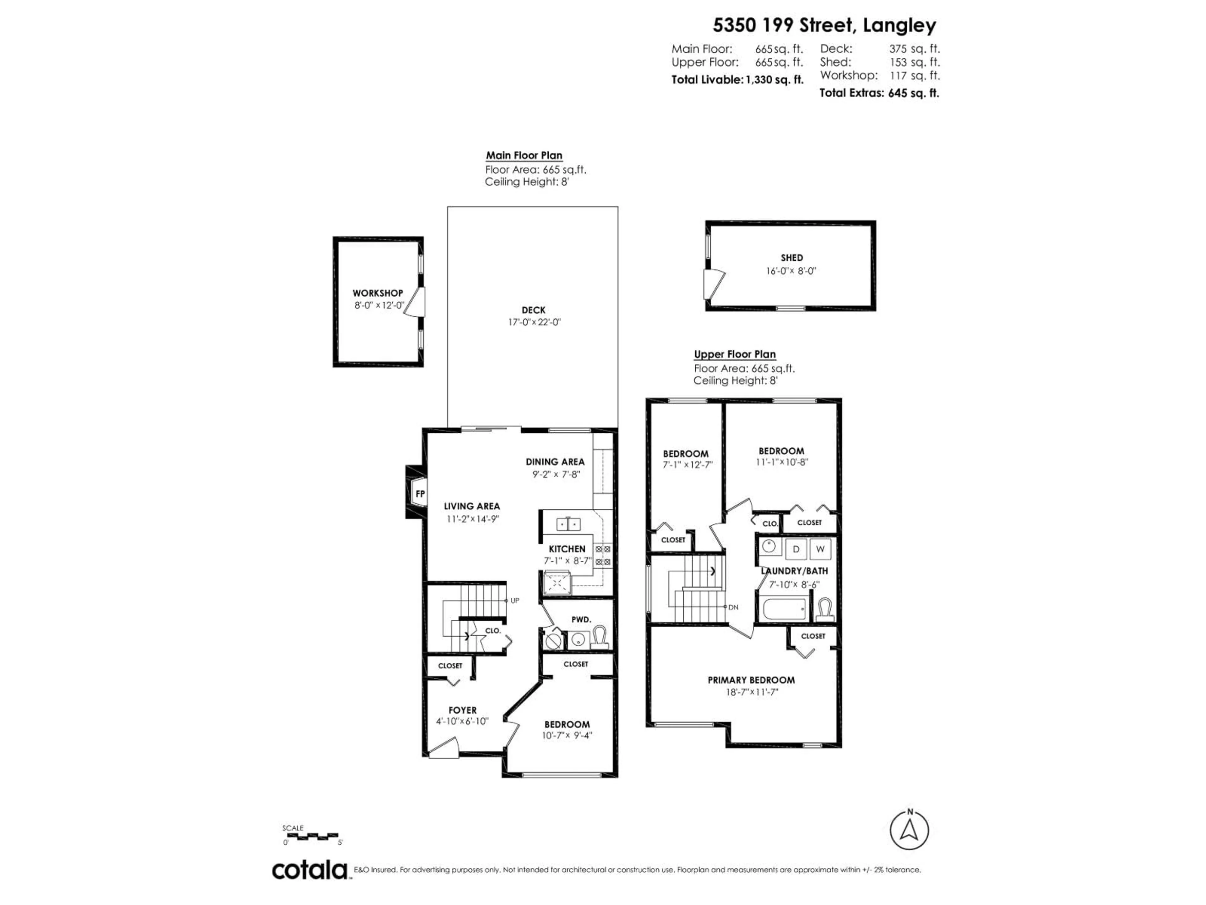 Floor plan for 5350 199 STREET, Langley British Columbia V3A6T8