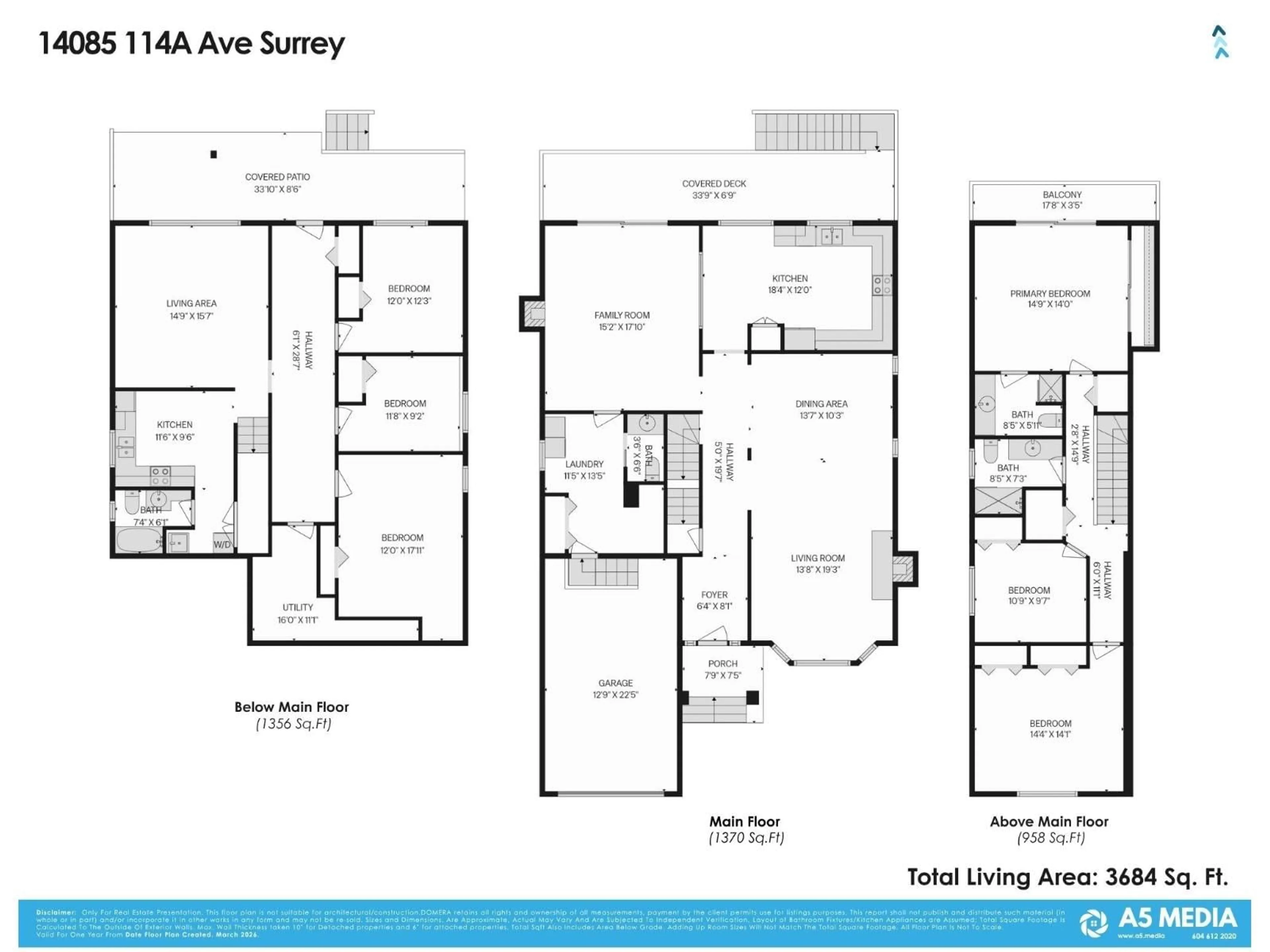Floor plan for 14085 114A AVENUE, Surrey British Columbia V3R2N6