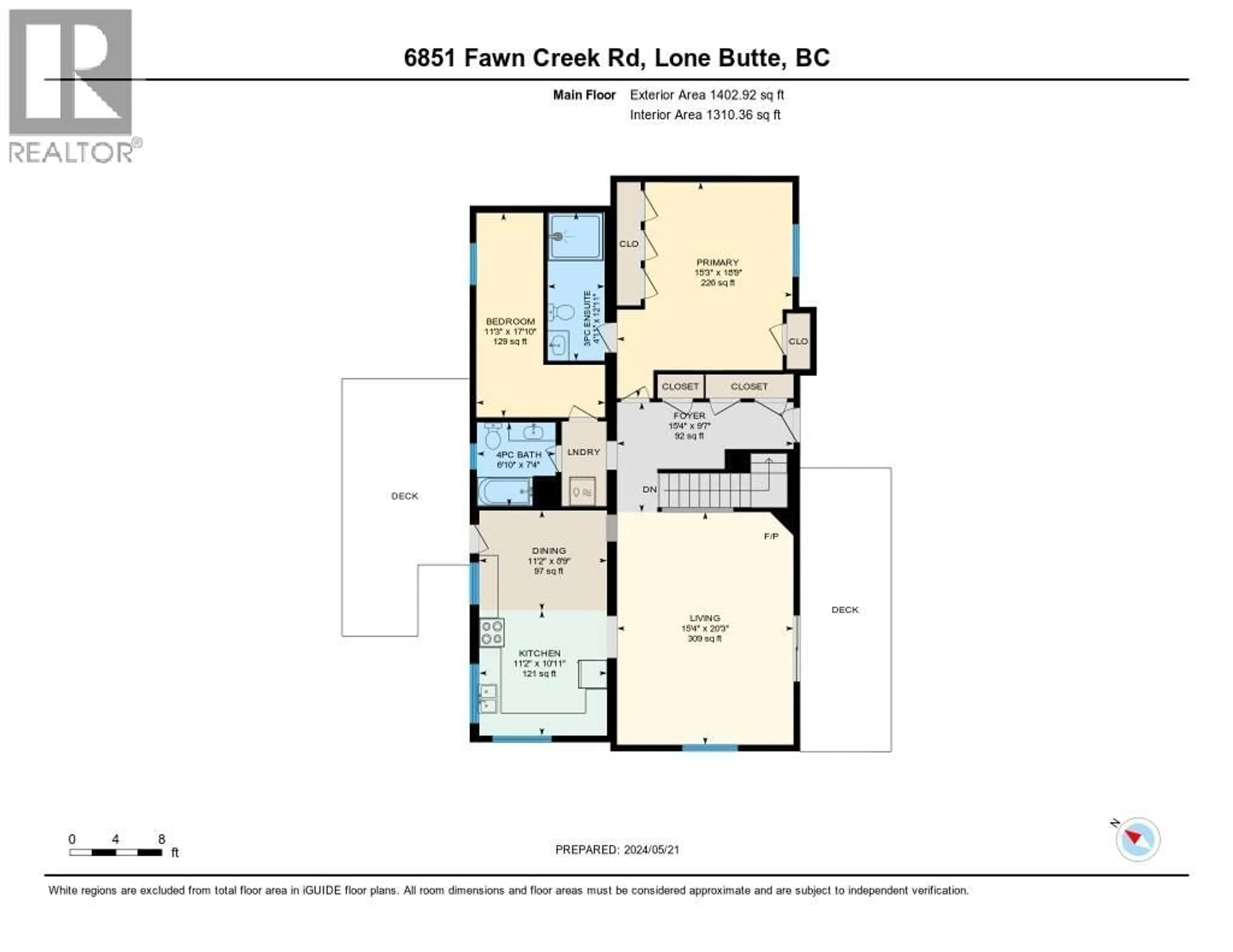 Floor plan for 6851 FAWN CREEK ROAD, Lone Butte British Columbia V0K1X1