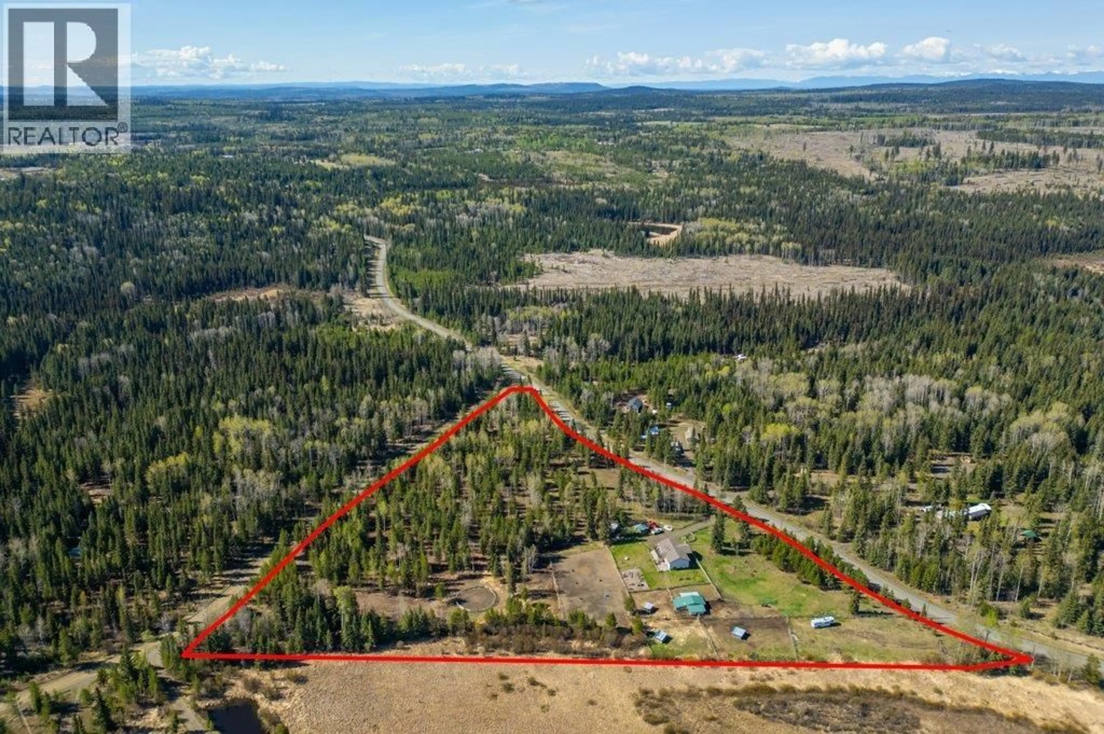 A pic from outside/outdoor area/front of a property/back of a property/a pic from drone, forest/trees view for 6851 FAWN CREEK ROAD, Lone Butte British Columbia V0K1X1