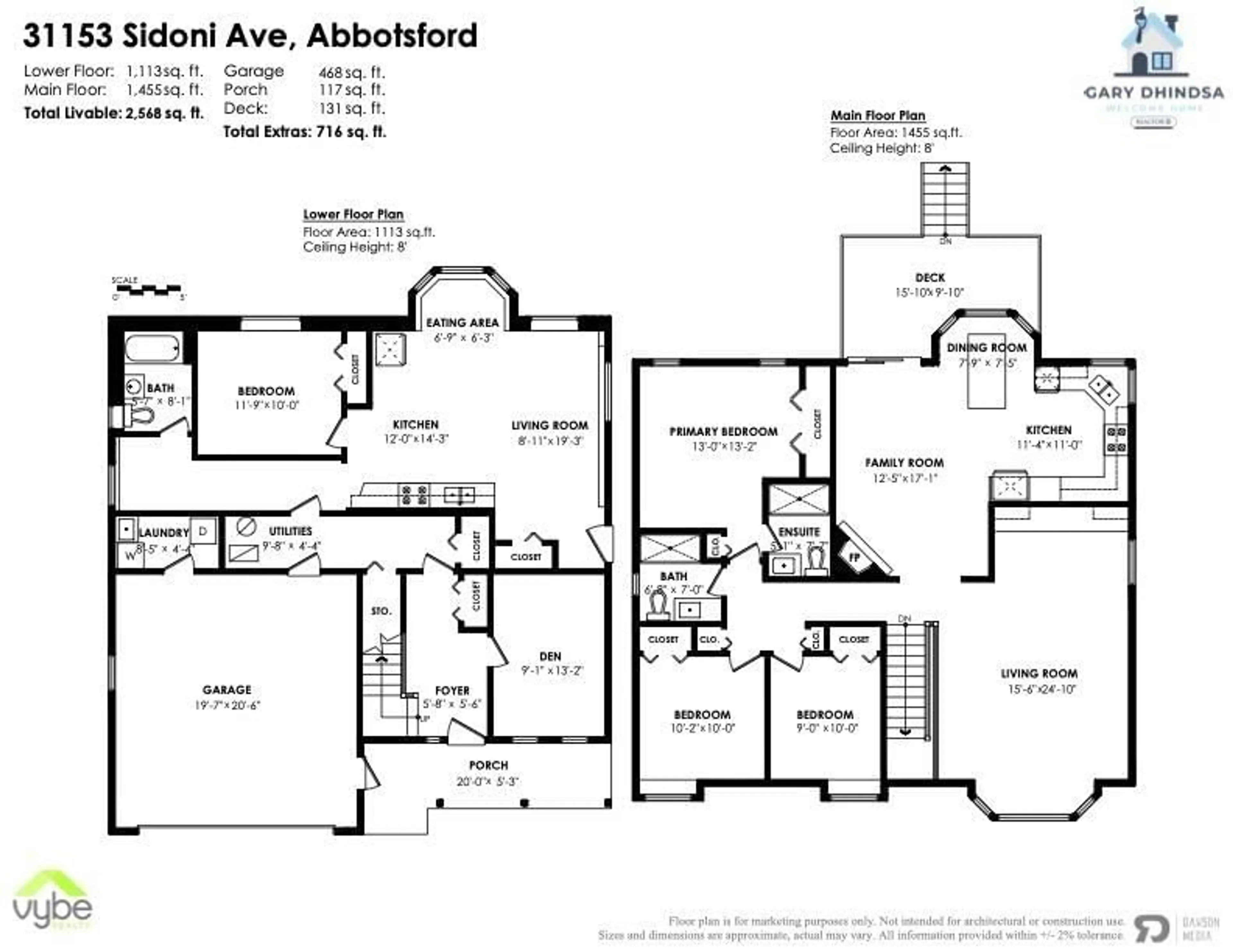 Floor plan for 31153 SIDONI AVENUE, Abbotsford British Columbia V2T5J8