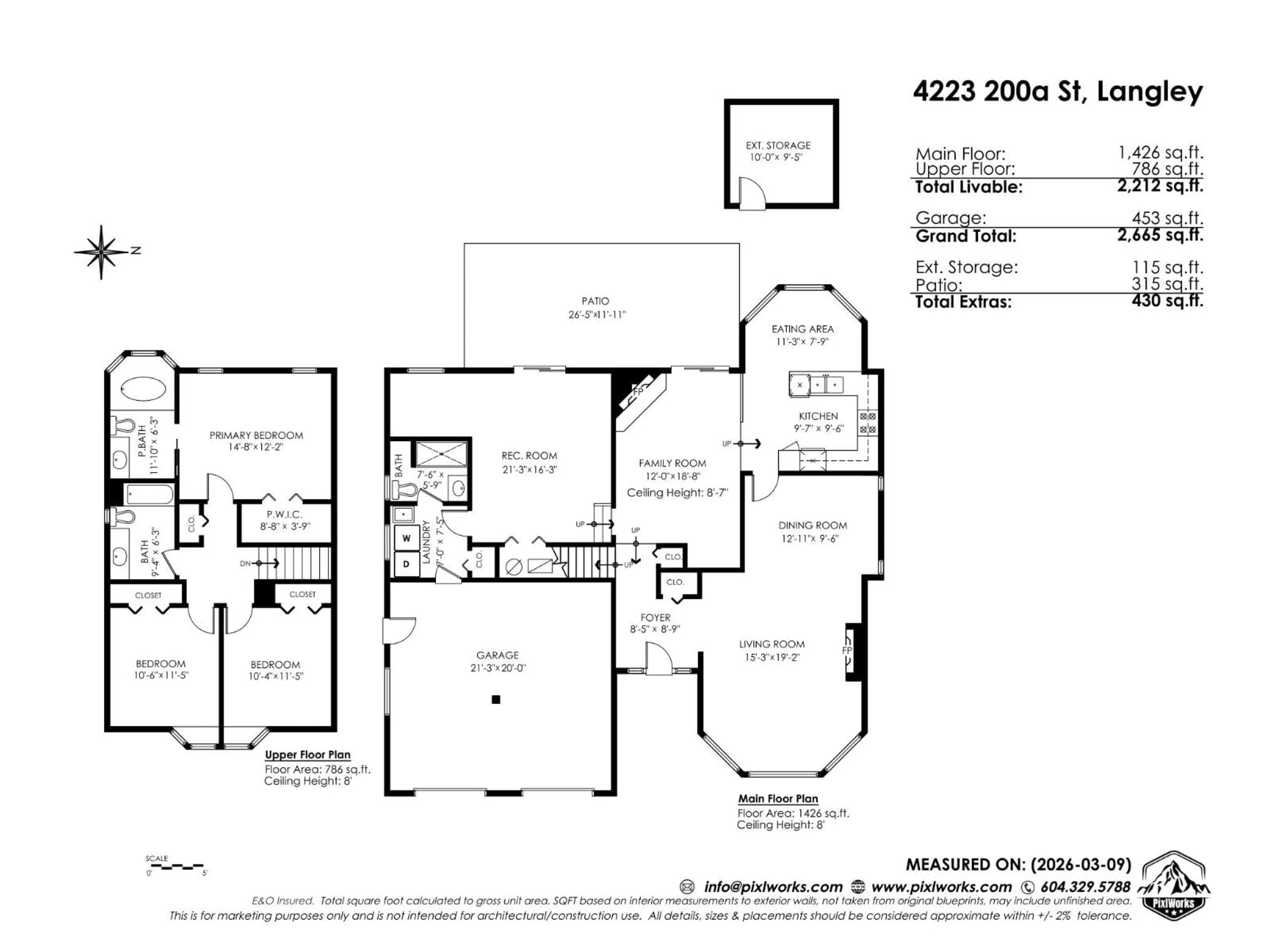 Floor plan for 4223 200A STREET, Langley British Columbia V3A4S3
