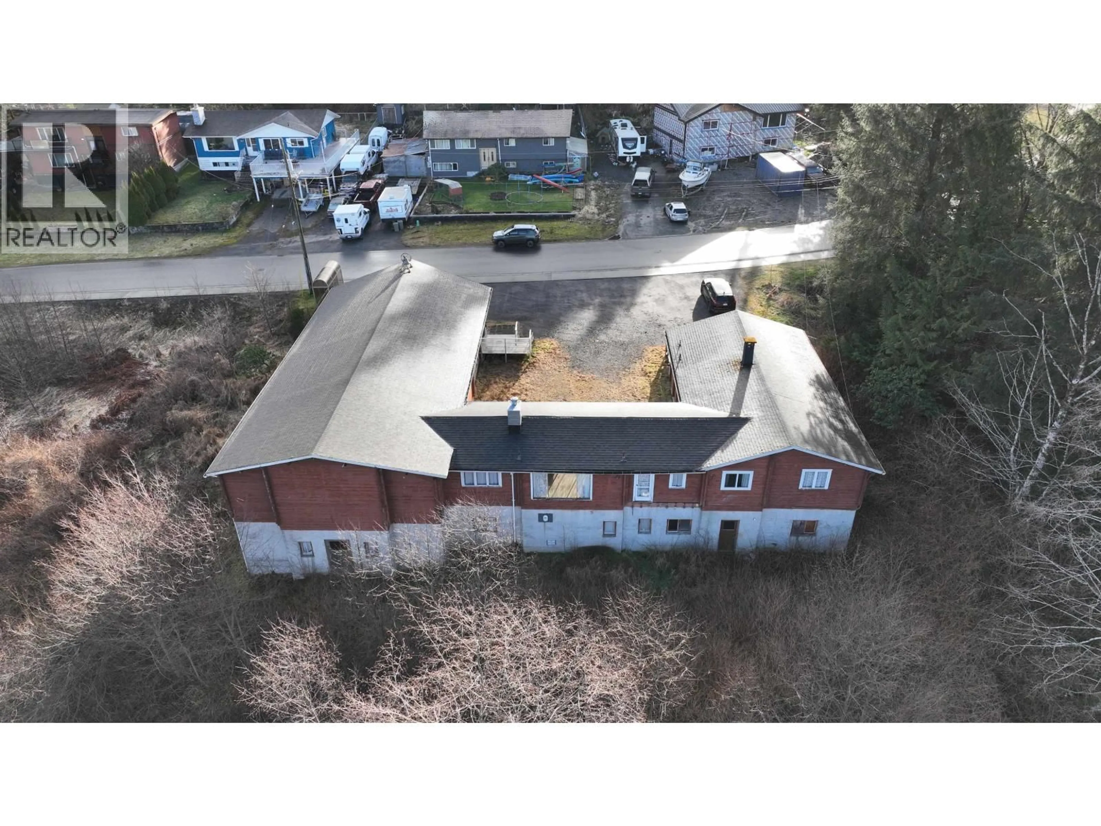 A pic from outside/outdoor area/front of a property/back of a property/a pic from drone, building for 470 EVERGREEN DRIVE, Port Edward British Columbia V0V1G0
