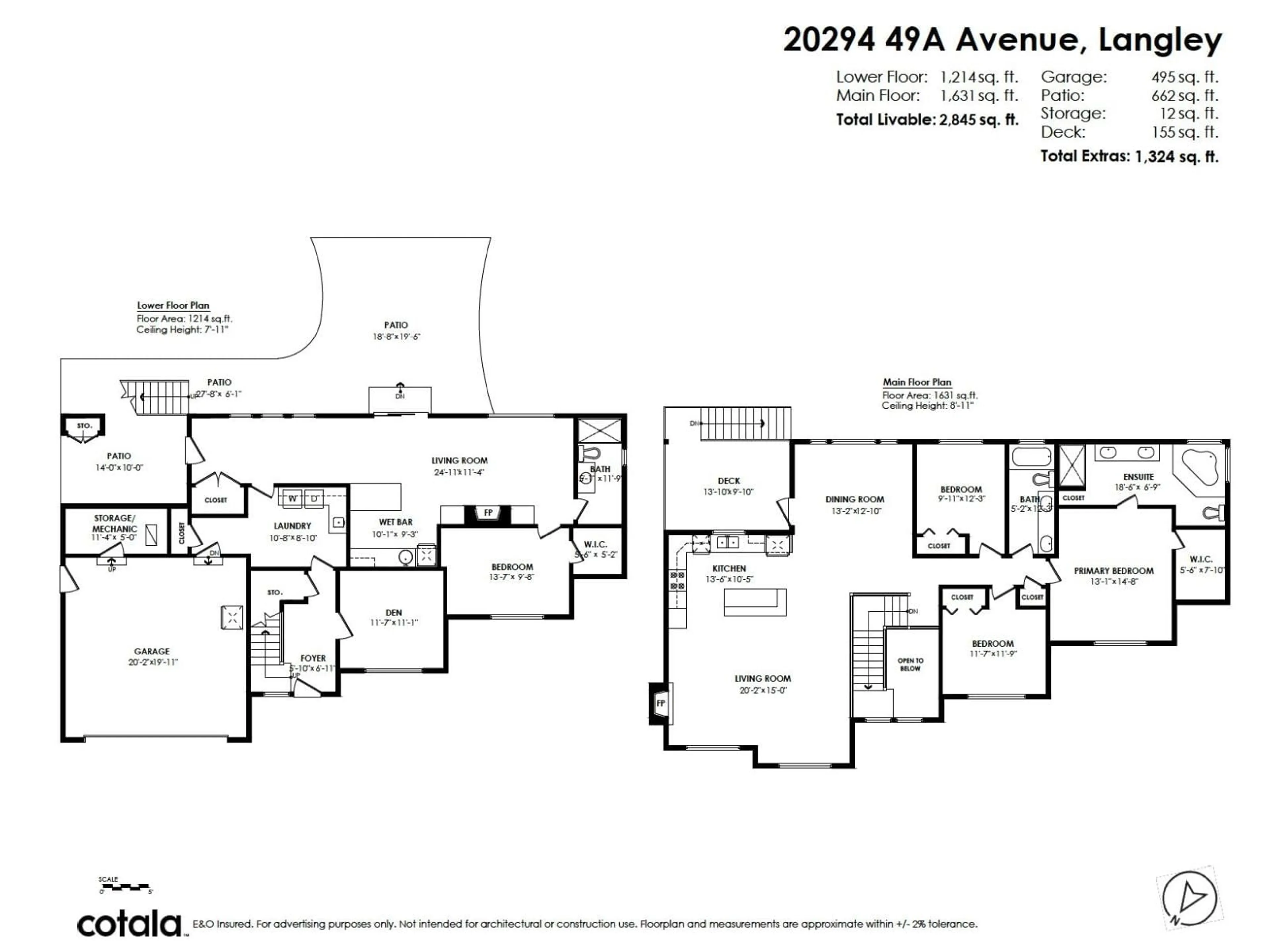 Floor plan for 20294 49A AVENUE, Langley British Columbia V3A3S3