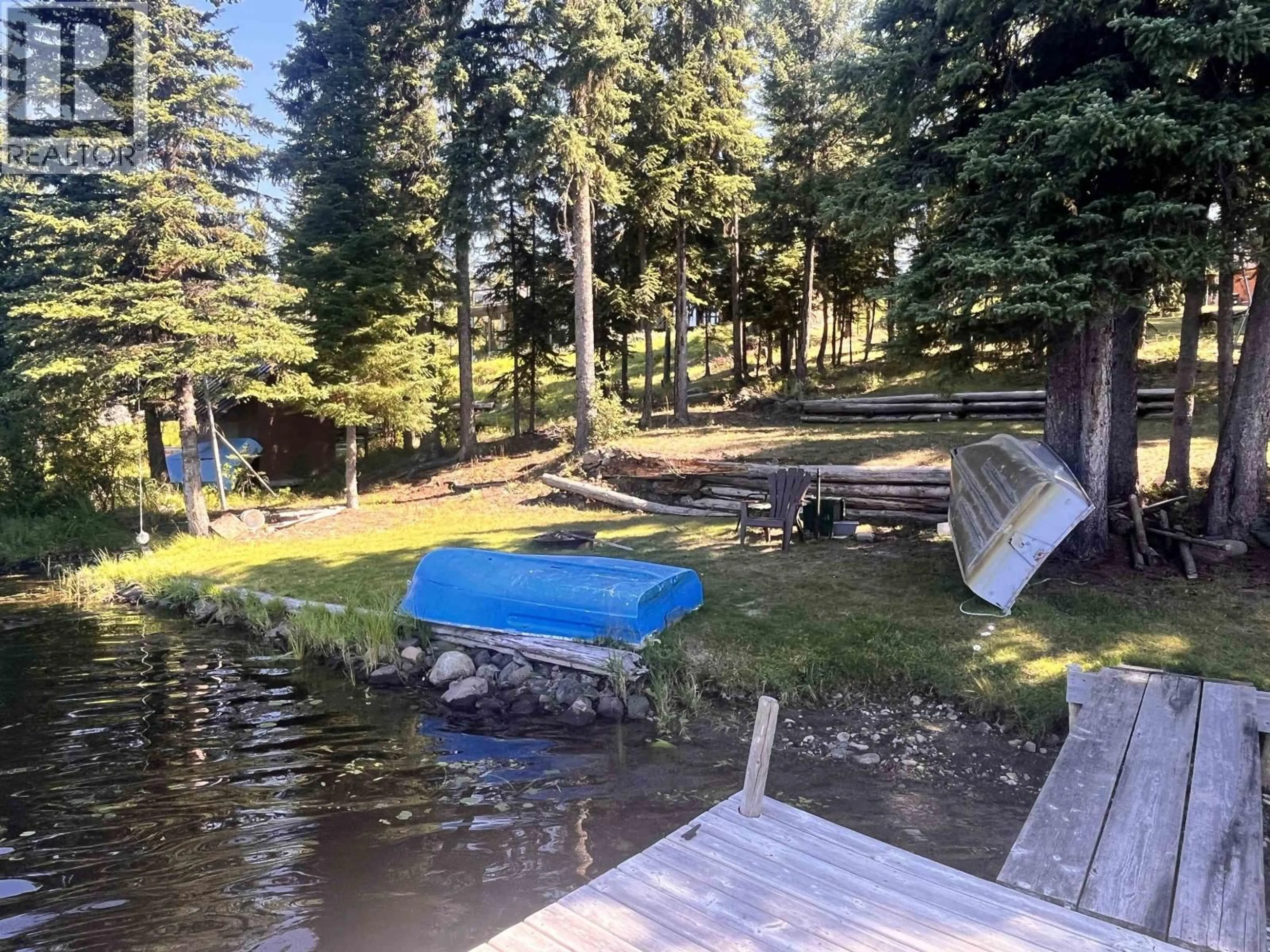 A pic from outside/outdoor area/front of a property/back of a property/a pic from drone, water/lake/river/ocean view for 6116 HIGGINS LAKE ROAD, Deka Lake / Sulphurous / Hathaway Lakes British Columbia V0K1X3