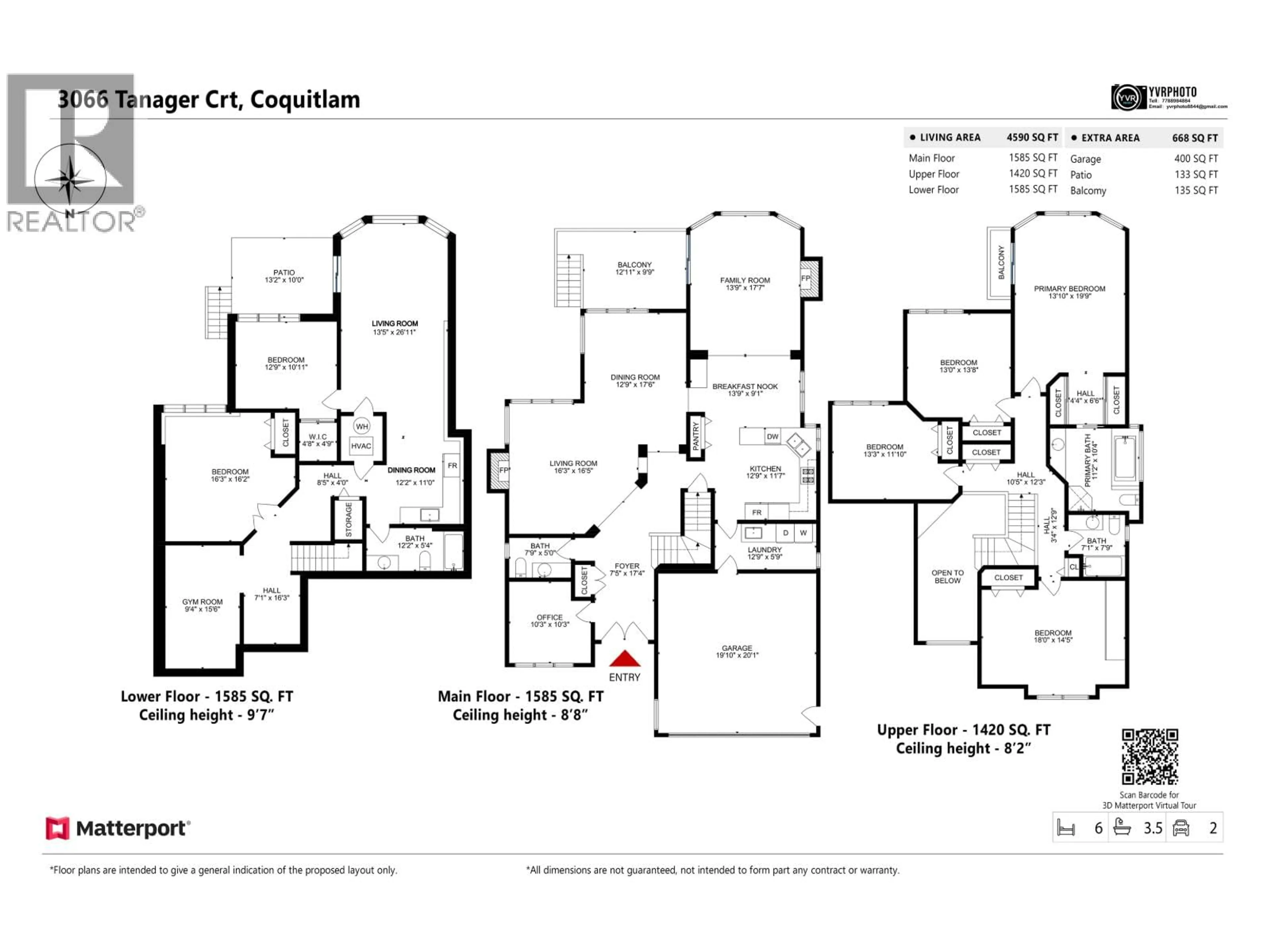 Floor plan for 3066 TANAGER COURT, Coquitlam British Columbia V3E3C5