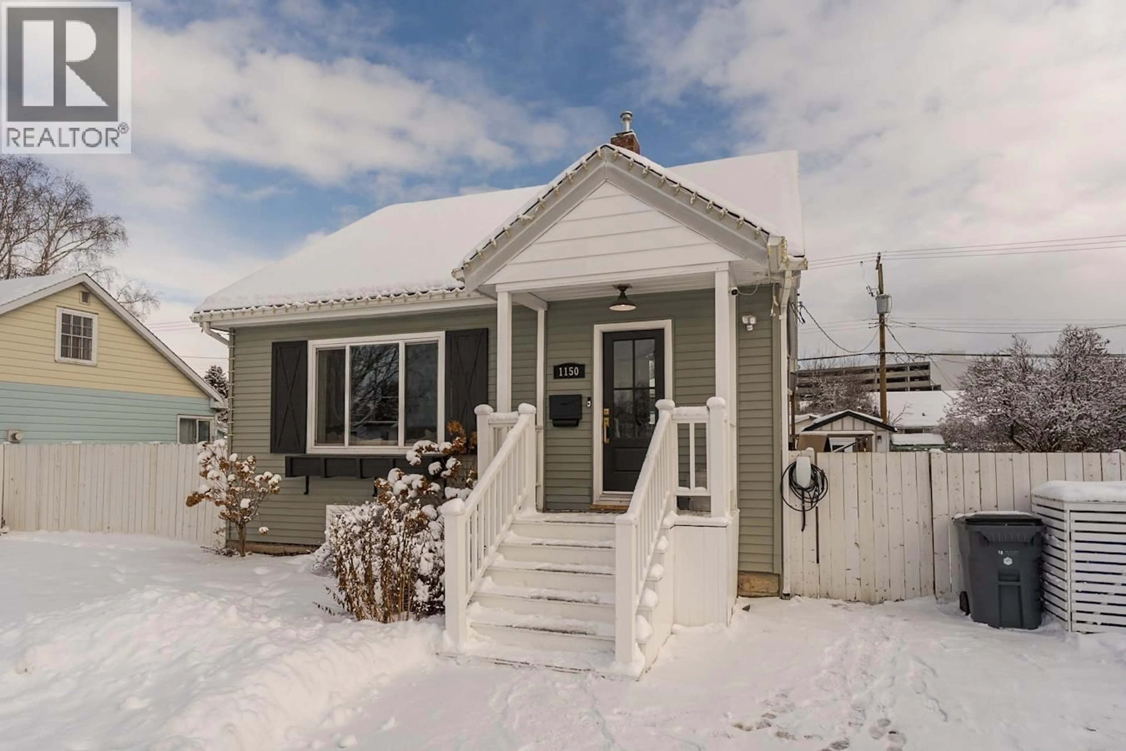 Home with vinyl exterior material, street for 1150 BURDEN STREET, Prince George British Columbia V2M2J2