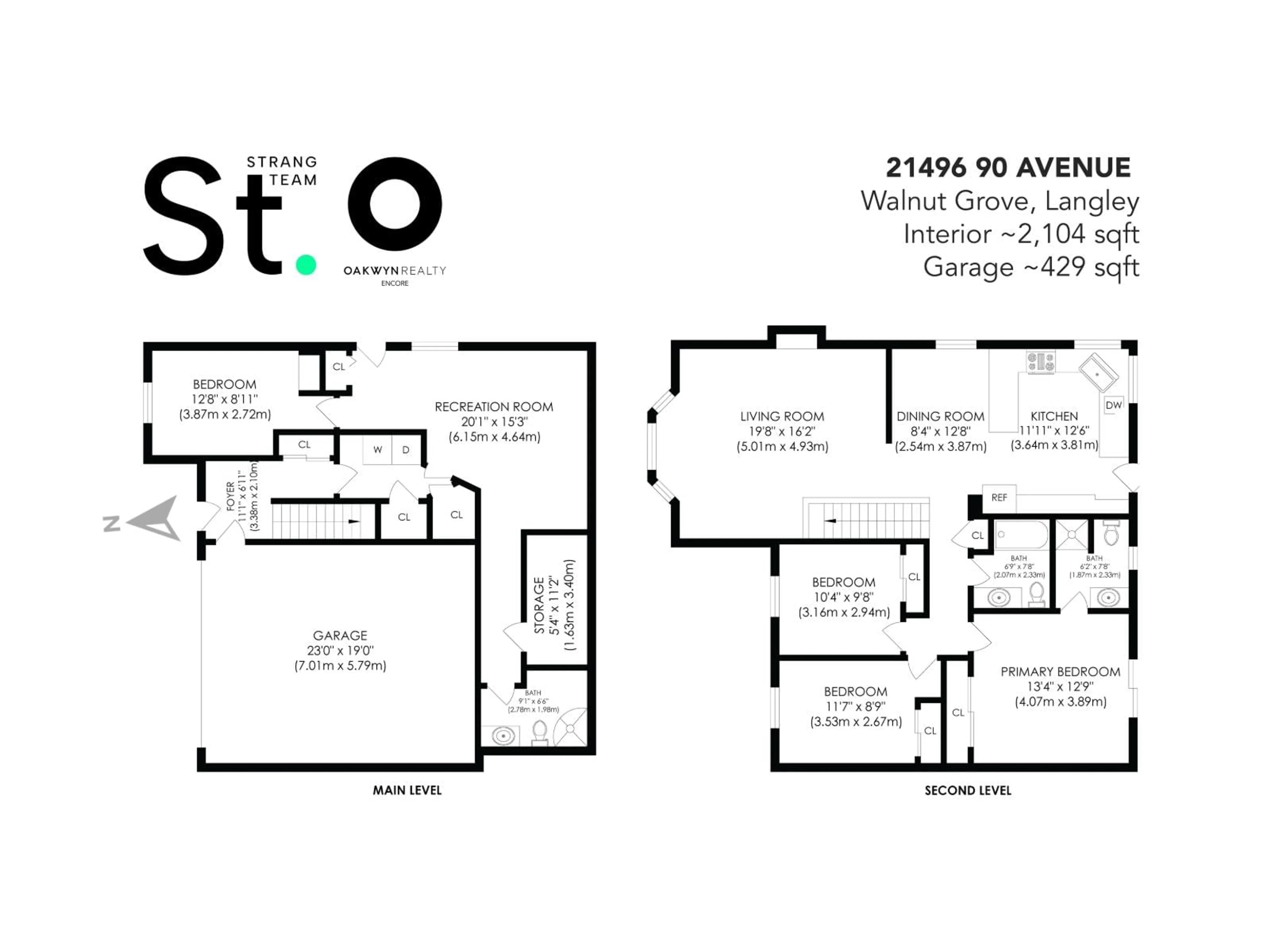 Floor plan for 21496 90 AVENUE, Langley British Columbia V1M1Z2