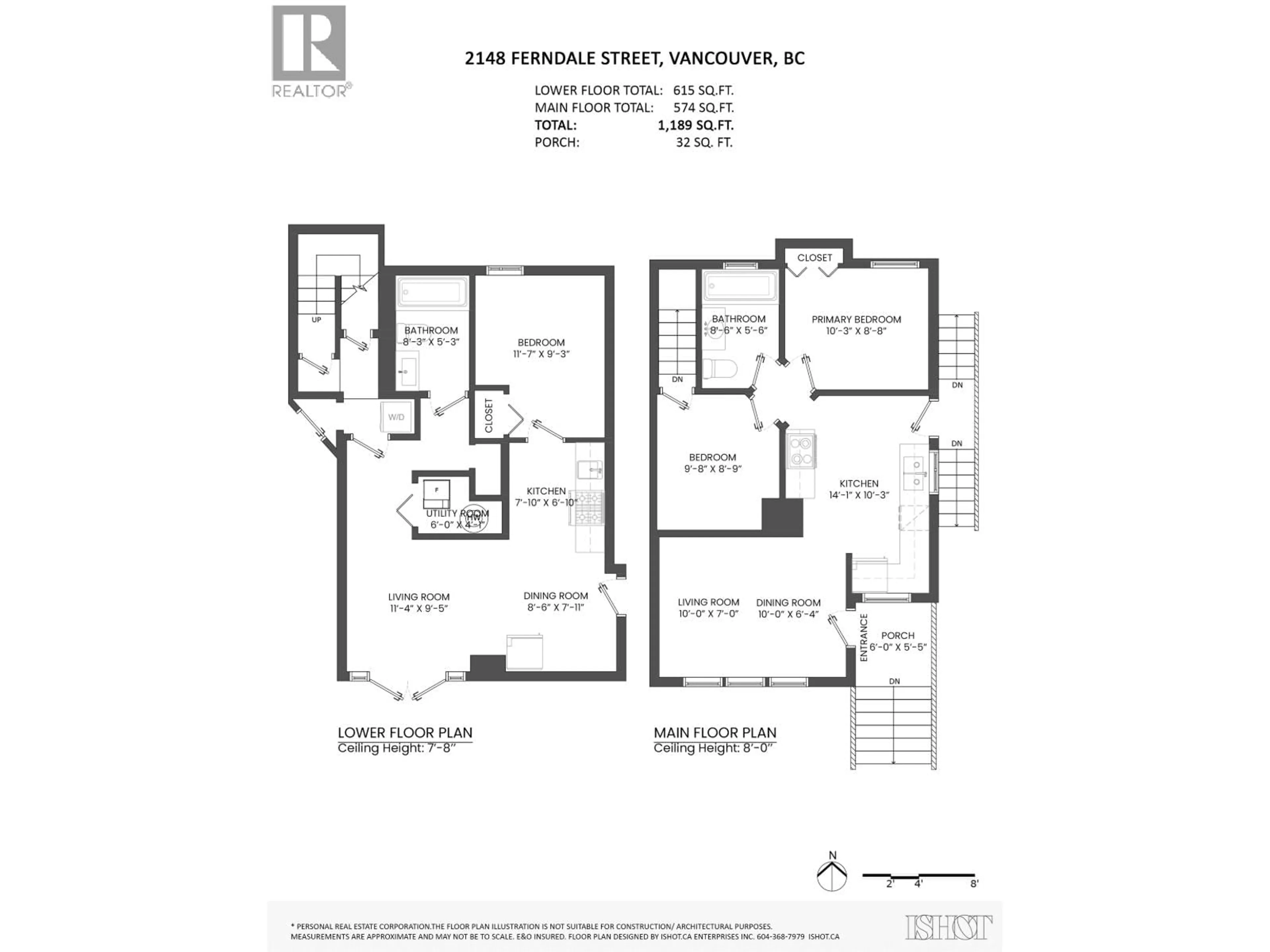 Floor plan for 2148 - 2150 FERNDALE STREET, Vancouver British Columbia V5L1Y4