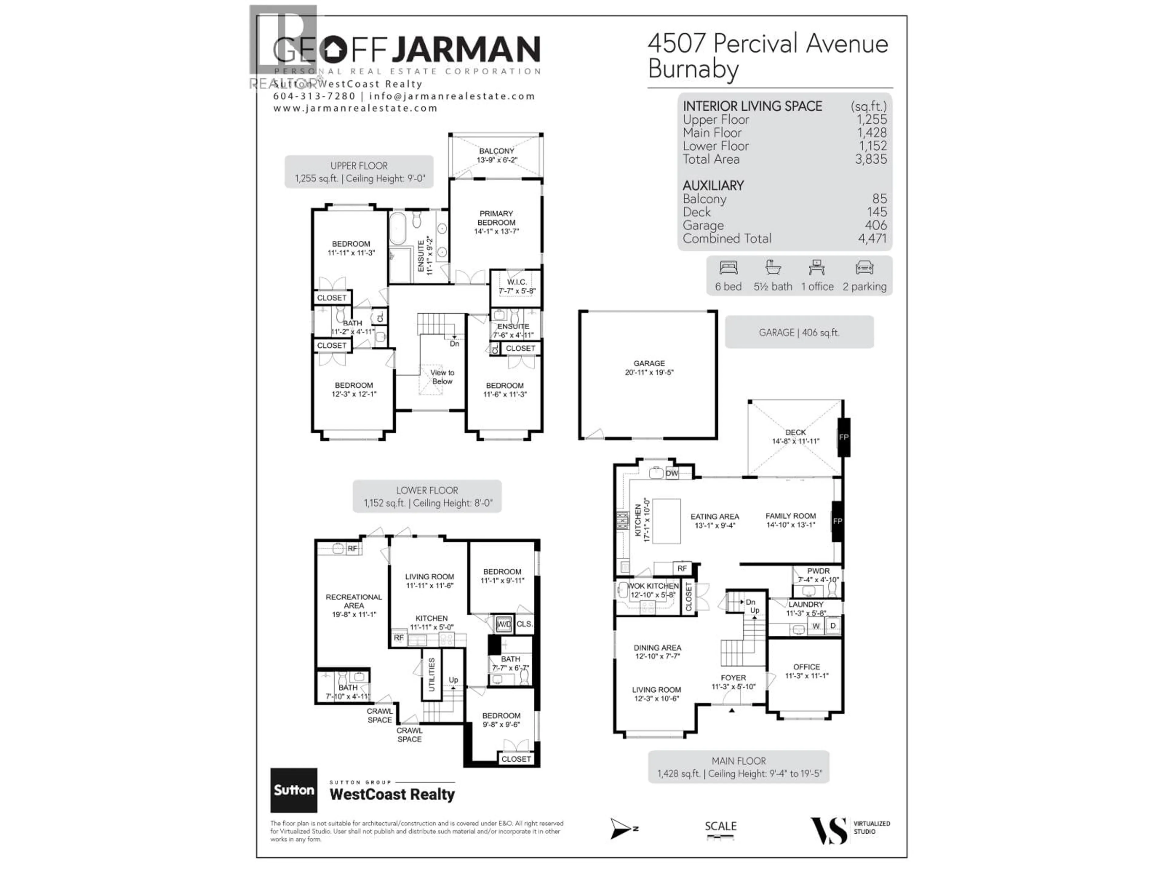 Floor plan for 4507 PERCIVAL AVENUE, Burnaby British Columbia V5G3S4